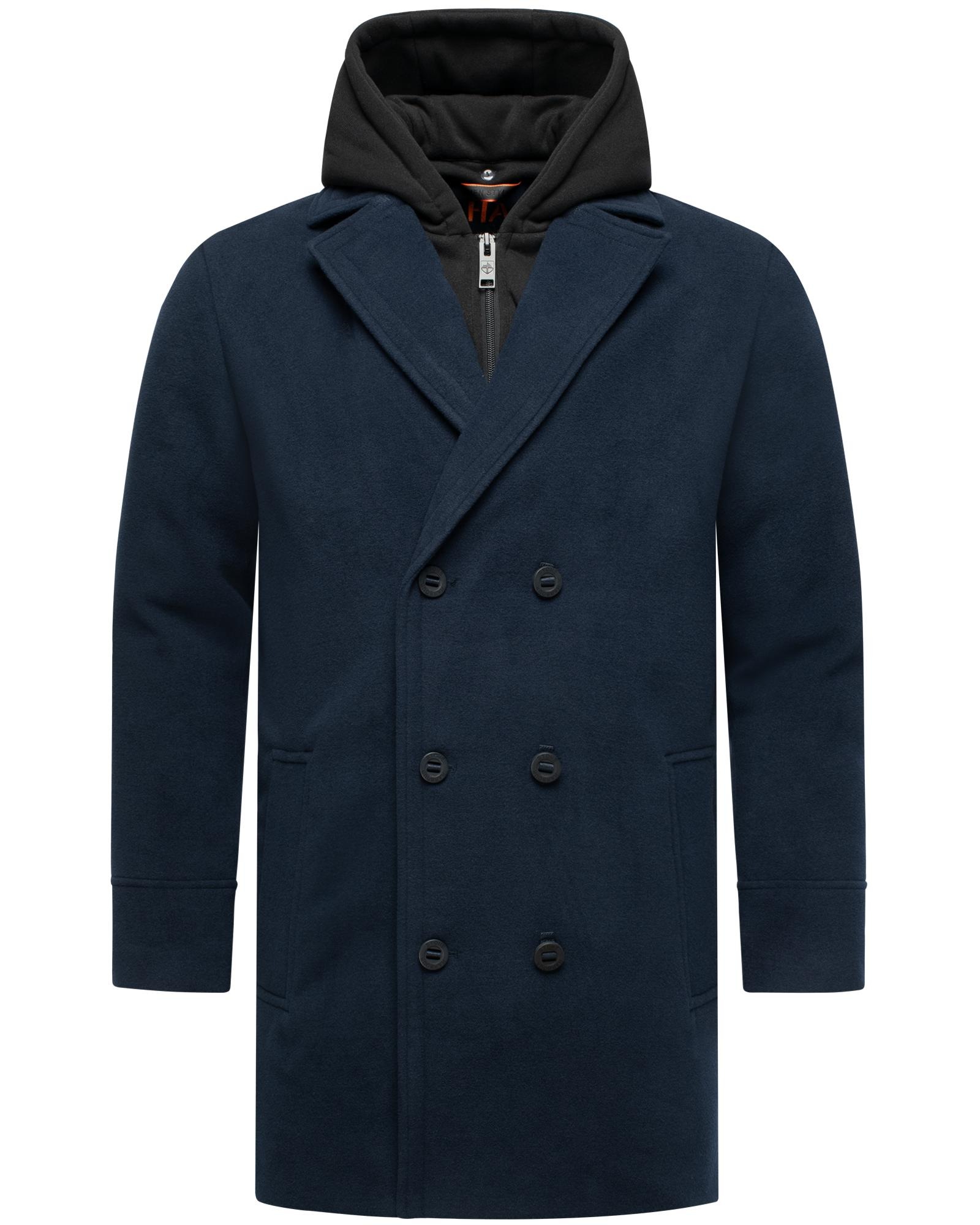 STONE HARBOUR Herren Wintermantel "Darioon XX"navy, Gr. M, Obermaterial 1: 95% Polyester, 3% Viskose, 2% Elasthan; Obermaterial 2: 100% Polyester;