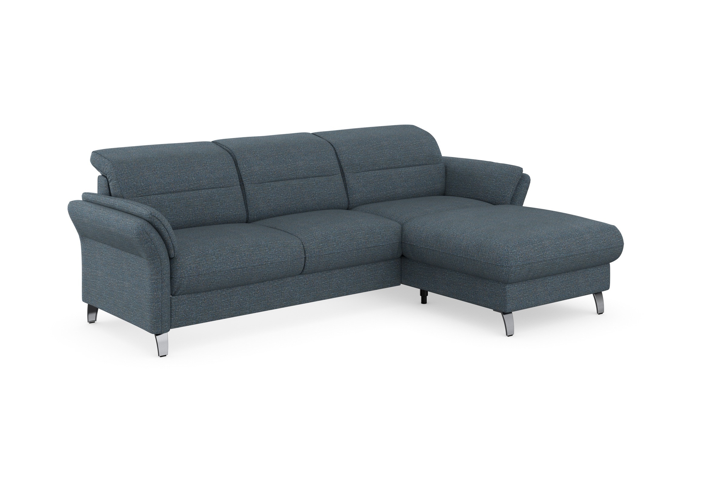sit&more Ecksofa »Grenoble L-Form mit Federkern«, wahlweise mit Bettfunktion, Bettkasten, Arm- und Kopfteilverstellung