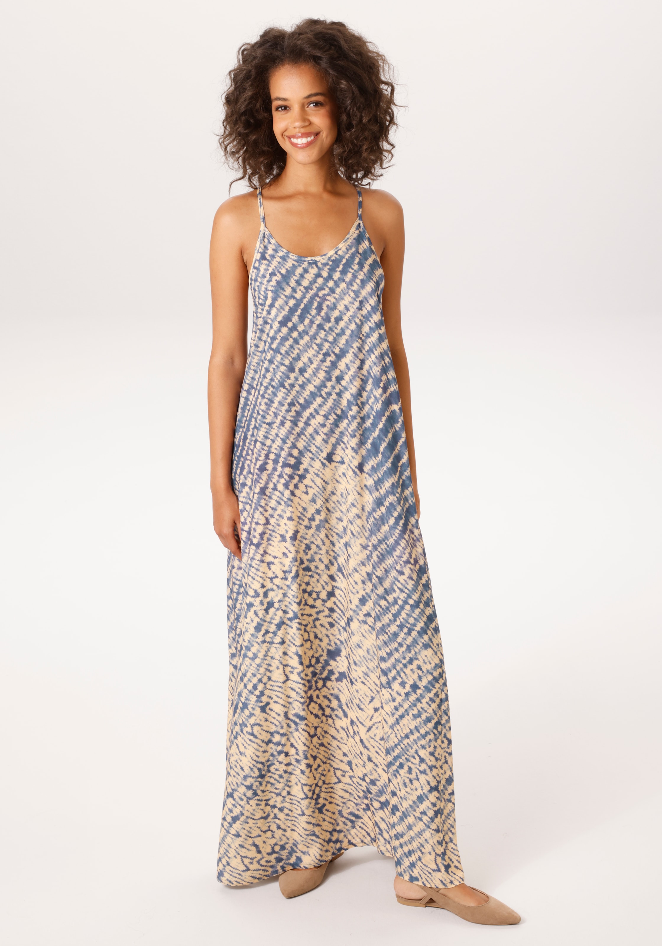 Aniston CASUAL Sommerkleid mit Batikmuster im Farbverlauf - NEUE KOLLEKTION günstig online kaufen