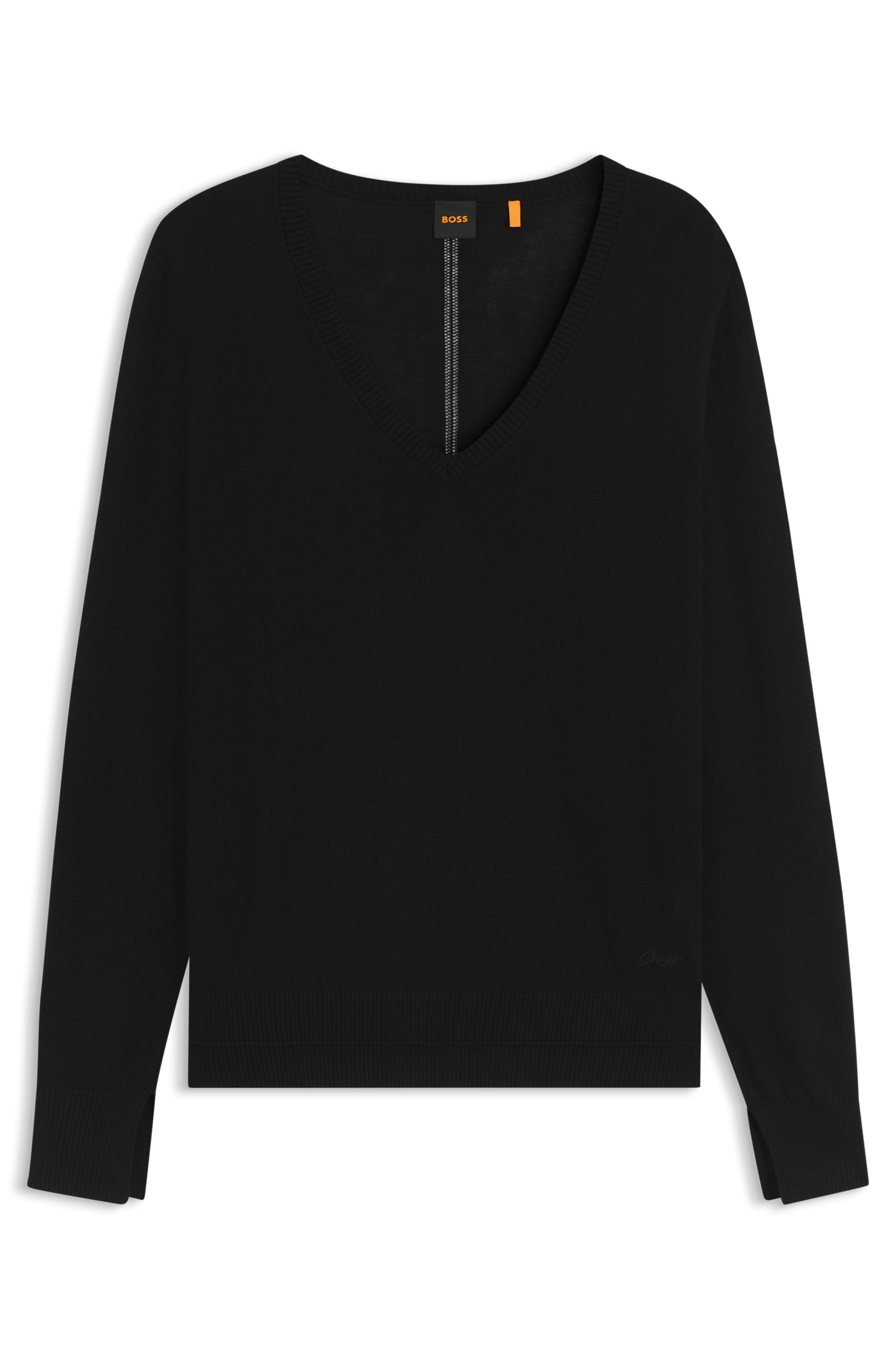 BOSS ORANGE Strickpullover "Fiaffella Premium Damenmode", mit Ajouré-Detail günstig online kaufen