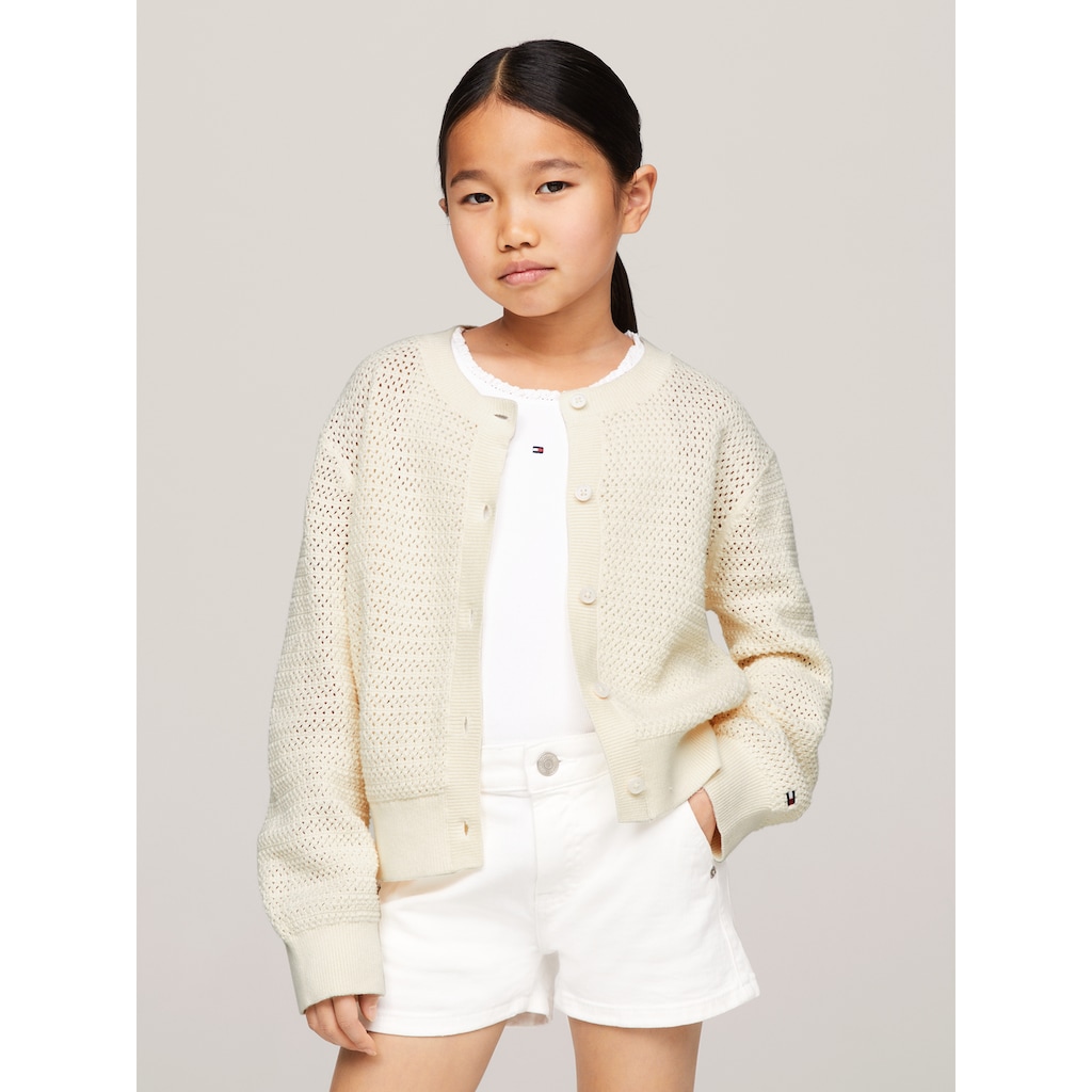 Tommy Hilfiger Strickjacke »CROCHET CARDIGAN«