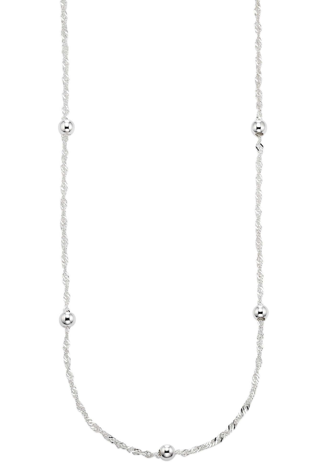 KangaROOS Kette ohne Anhänger »Schmuck Geschenk Silber 925 Halsschmuck Halskette Singapurkette Kugeln«, Made in Germany