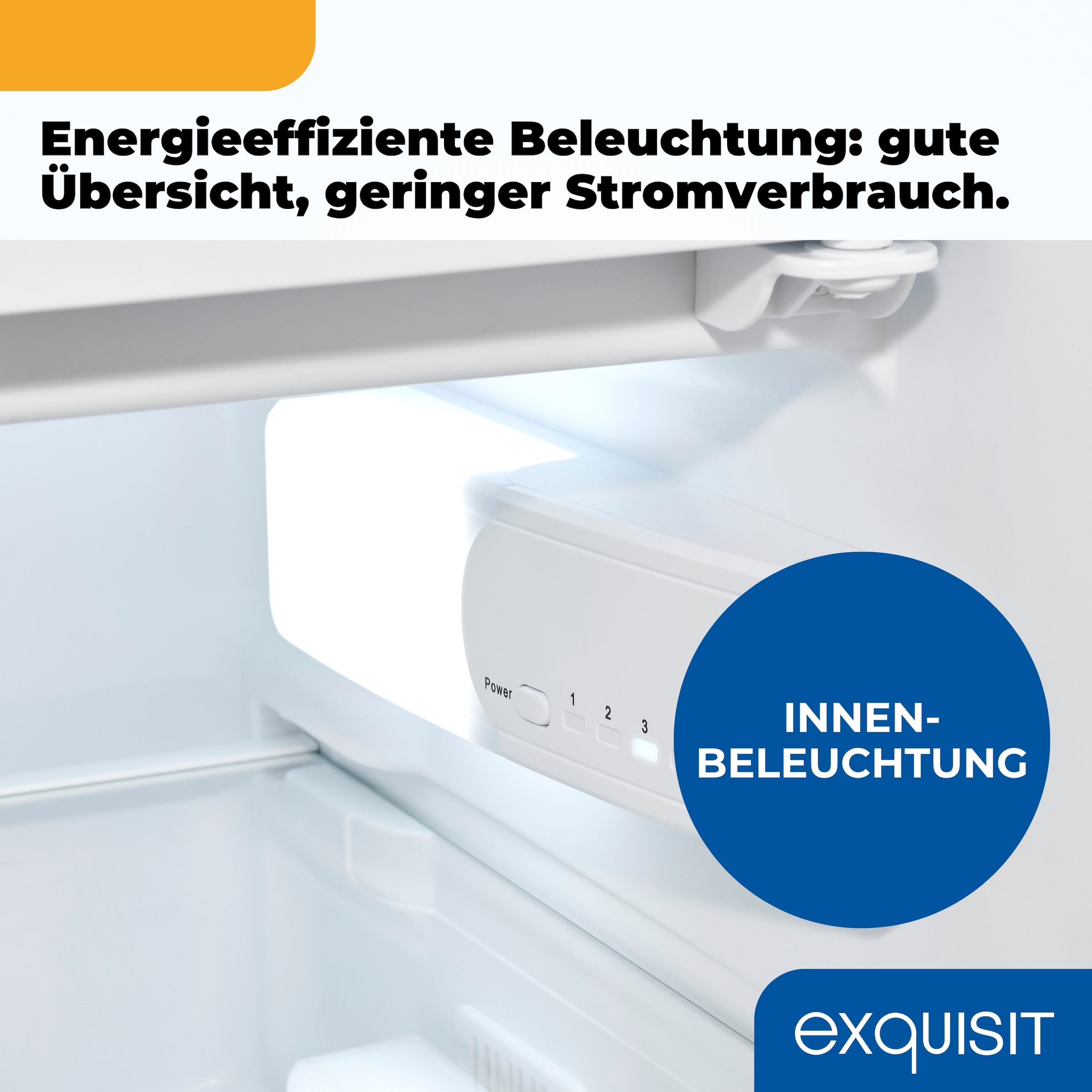 exquisit Einbaukühlschrank »UKS115-3-081E« 81,5 cm hoch 49,5 cm breit Ideal zum Unterbauen in die Küchenzeile für kleine Küchen, Büroküchen