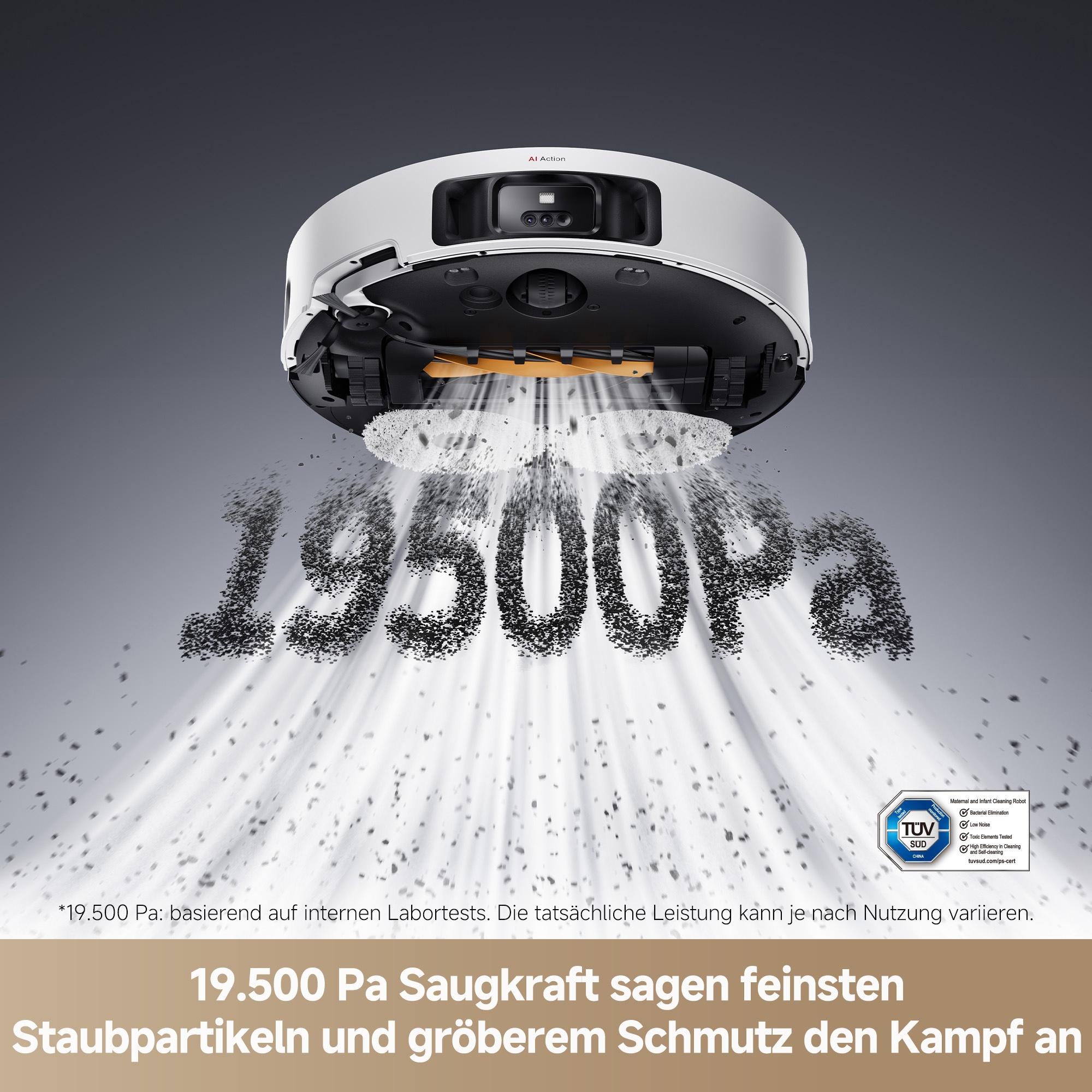 Dreame Wischroboter »L50 Pro Ultra«, 19500Pa Saugkraft, Vollautomatische Basisstation, Reinigung bei 75° C