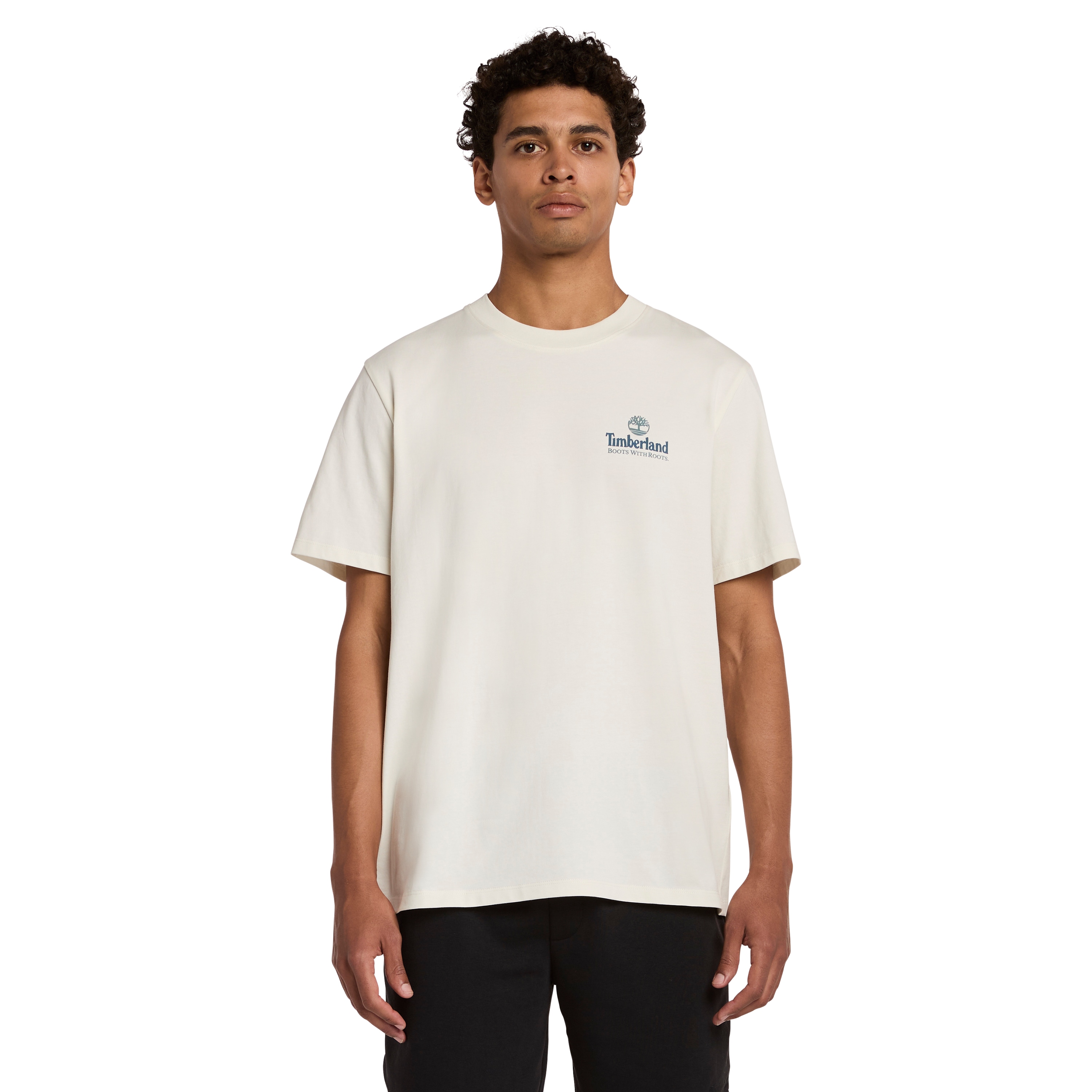 Timberland T-Shirt "Illustrated Tree Logo Back Graphic" mit Baumwolle, Kurzarmdesign