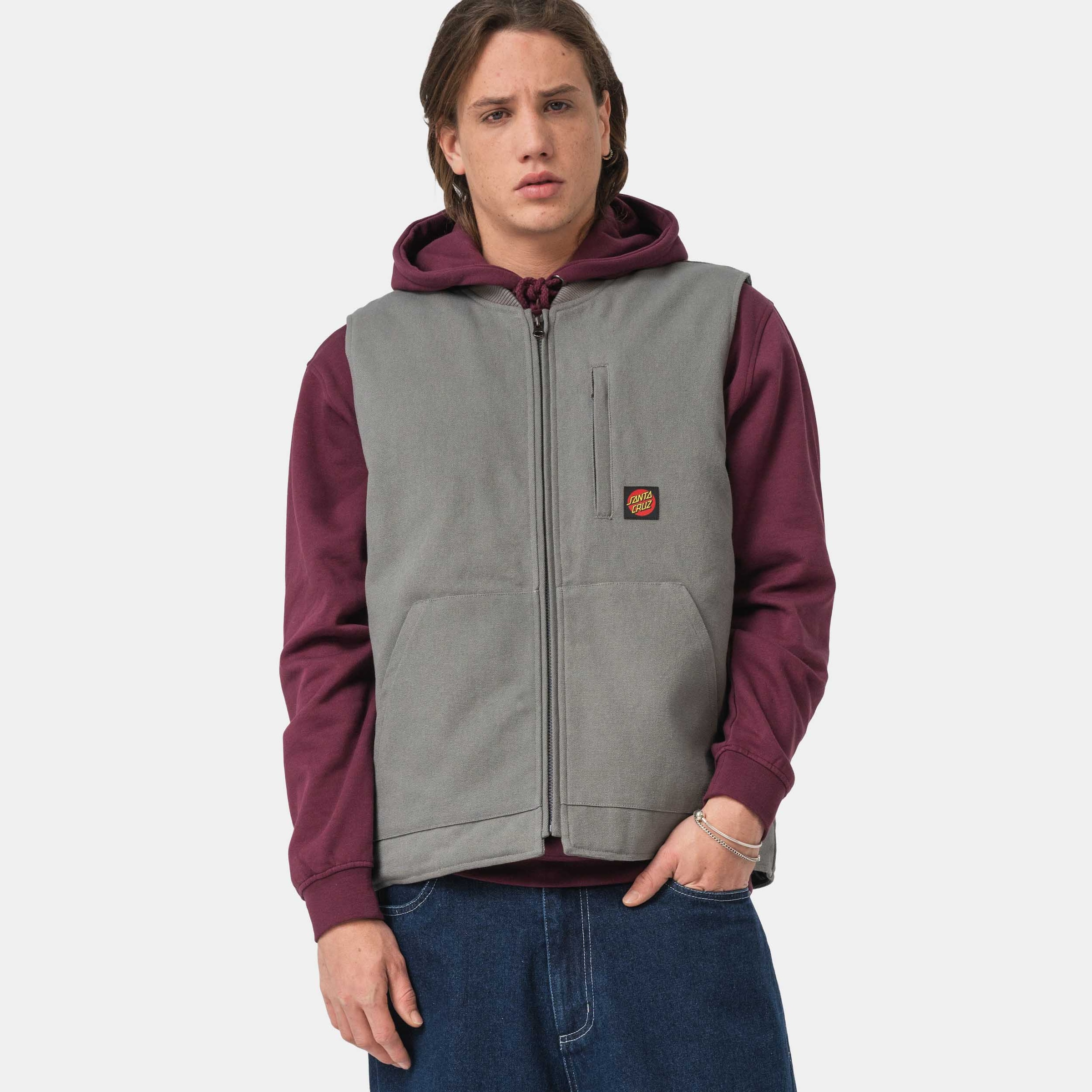 Santa Cruz Kurzweste "CLASSIC LABEL VEST" 1 Stk. tlg. günstig online kaufen