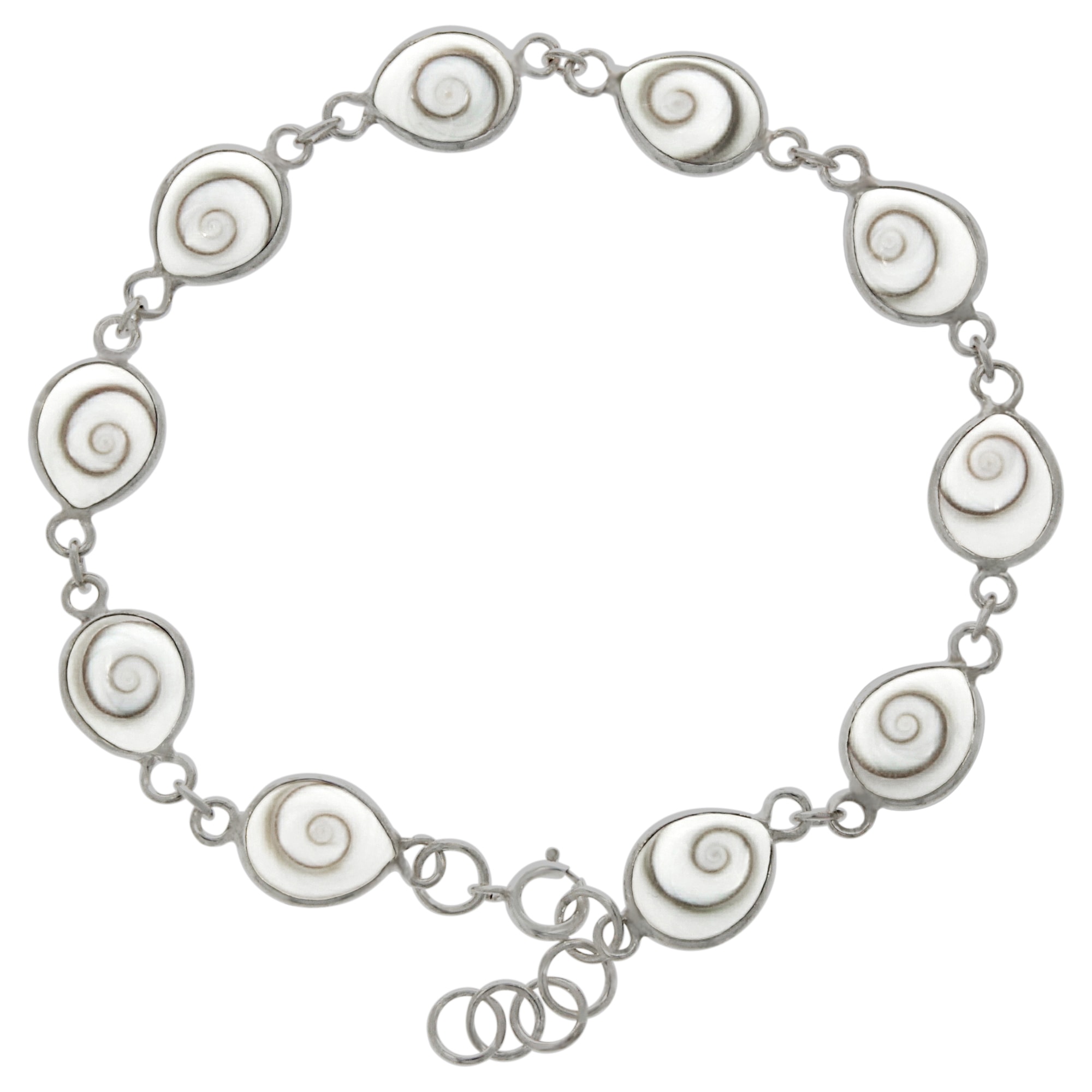 Armband »925 Silber mit Muschel weiß«