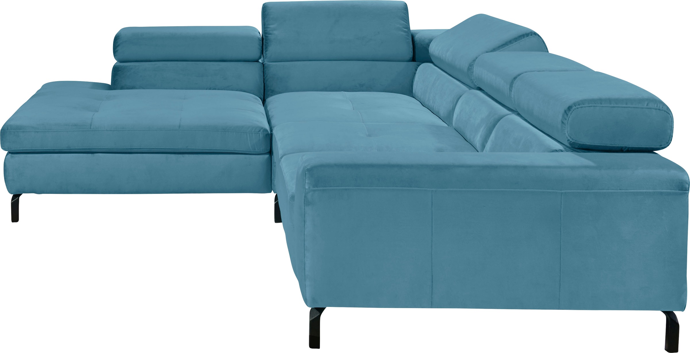 GALLERY M branded by Musterring Ecksofa »Felicia Due L-Form«, Wahlweise mit Sitzvorzug, inkl. Kopfteilverstellung, Sitzhöhe 40 cm