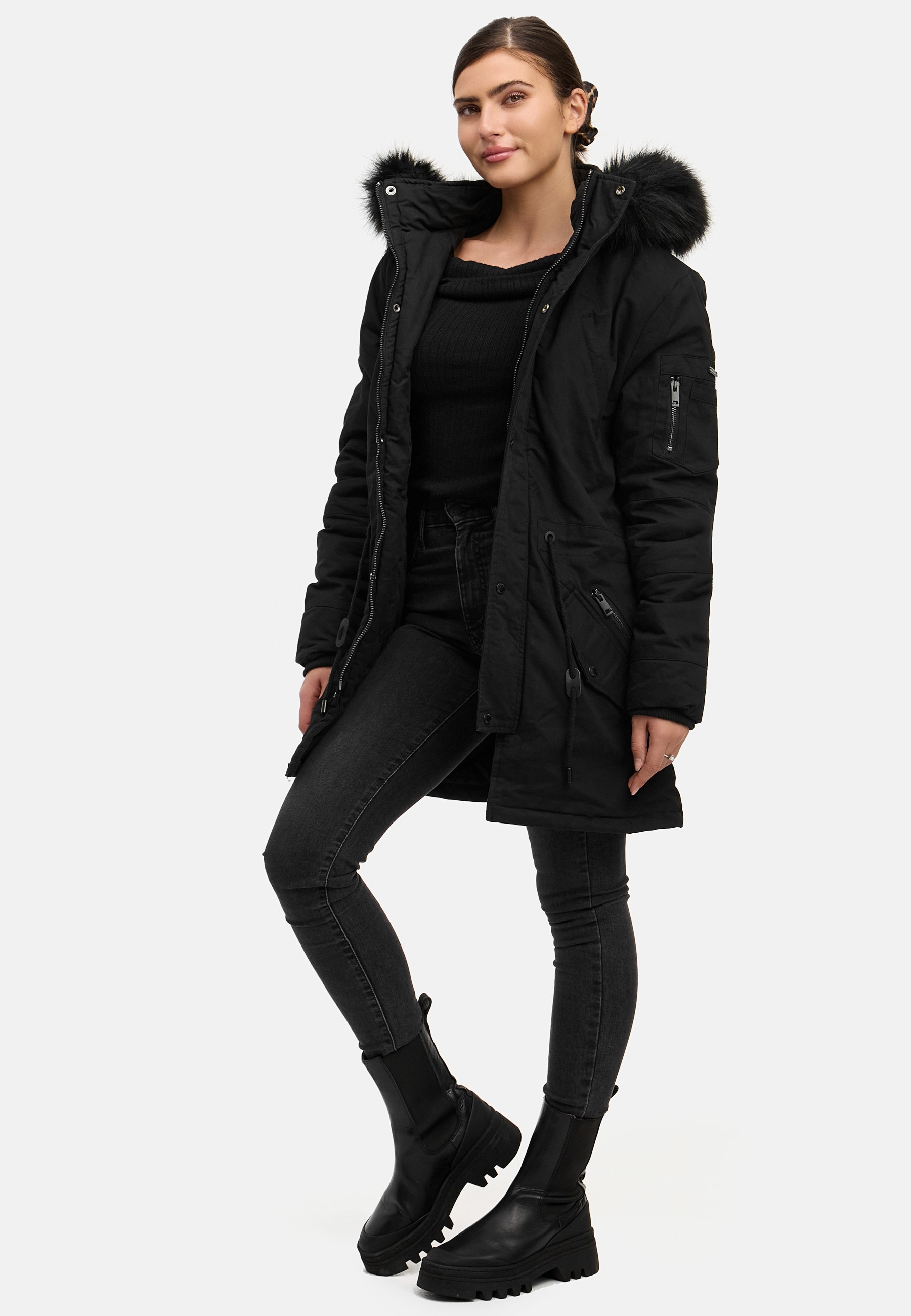 trueprodigy Winterjacke »Julius F mit abnehmbarer Kapuze« mit Kapuze