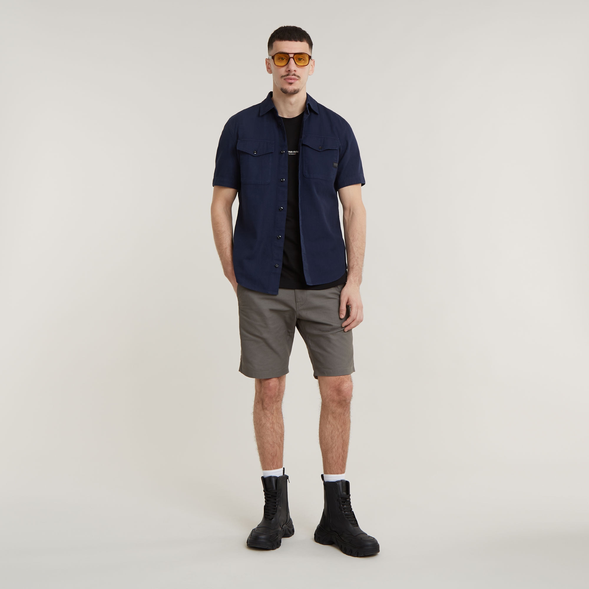 G-STAR Kurzarmhemd »Marine Slim Shirt«, mit aufgesetzten Taschen