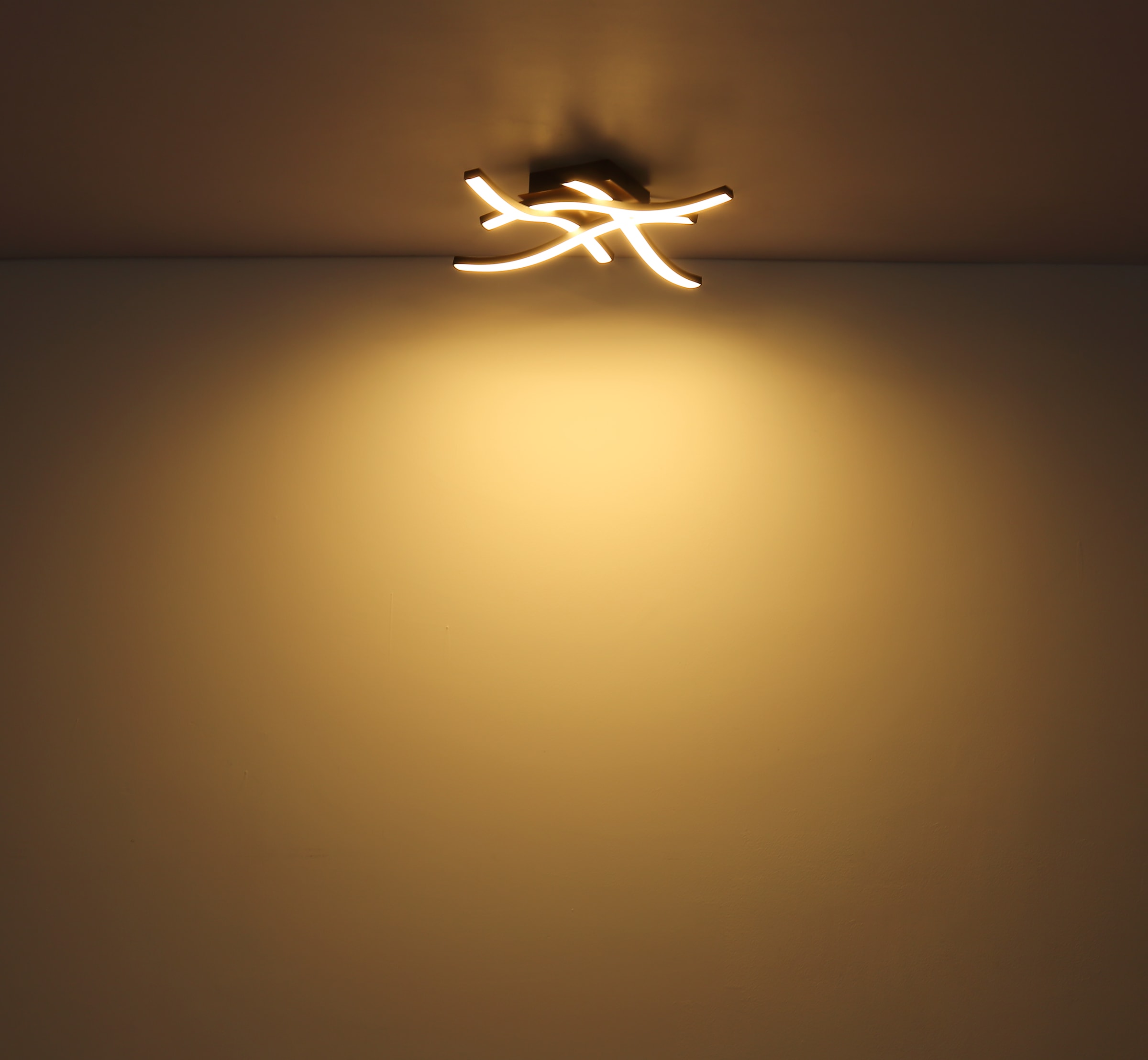 GLOBO LIGHTING LED Deckenleuchte »EVITA«, Leuchtmittel LED-Modul | LED fest integriert, Deckenlampe/Wohnzimmer/Schlafzimmer/modern