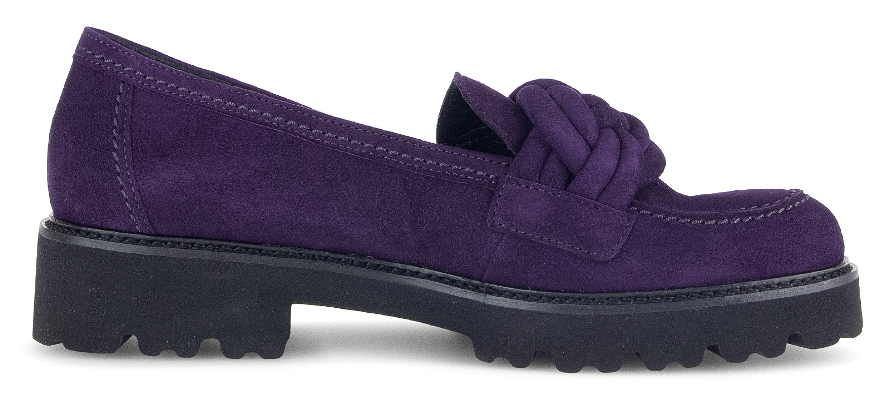 Gabor Loafer, Slipper, Halbschuh, Schlupfschuh mit geflochtenem Zierriegel