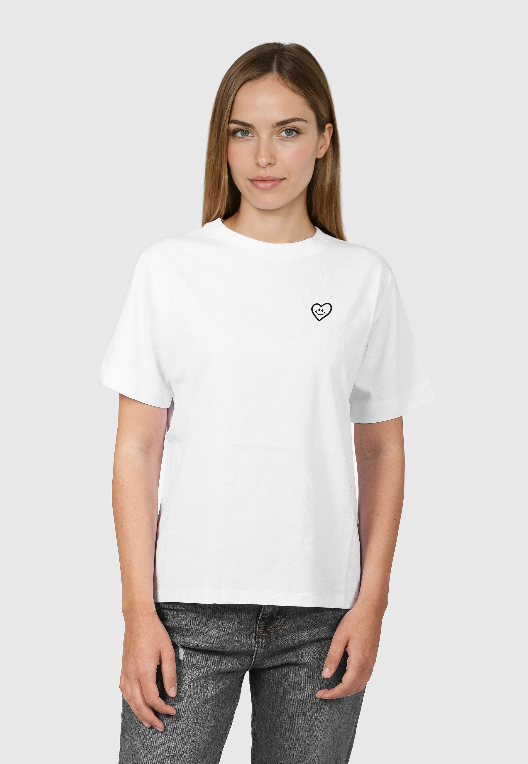 Kleinigkeit T-Shirt »Kleinigkeit Görls Easyfit Shört Happy Heart« 1