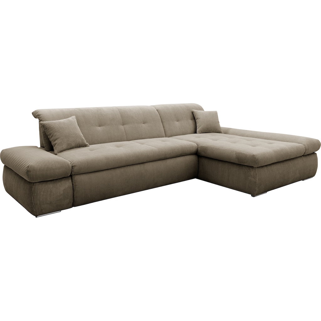 DOMO collection Ecksofa »Moric Schlafsofa B/T/H 300/172/80 cm, auch in Cord, L-Form«