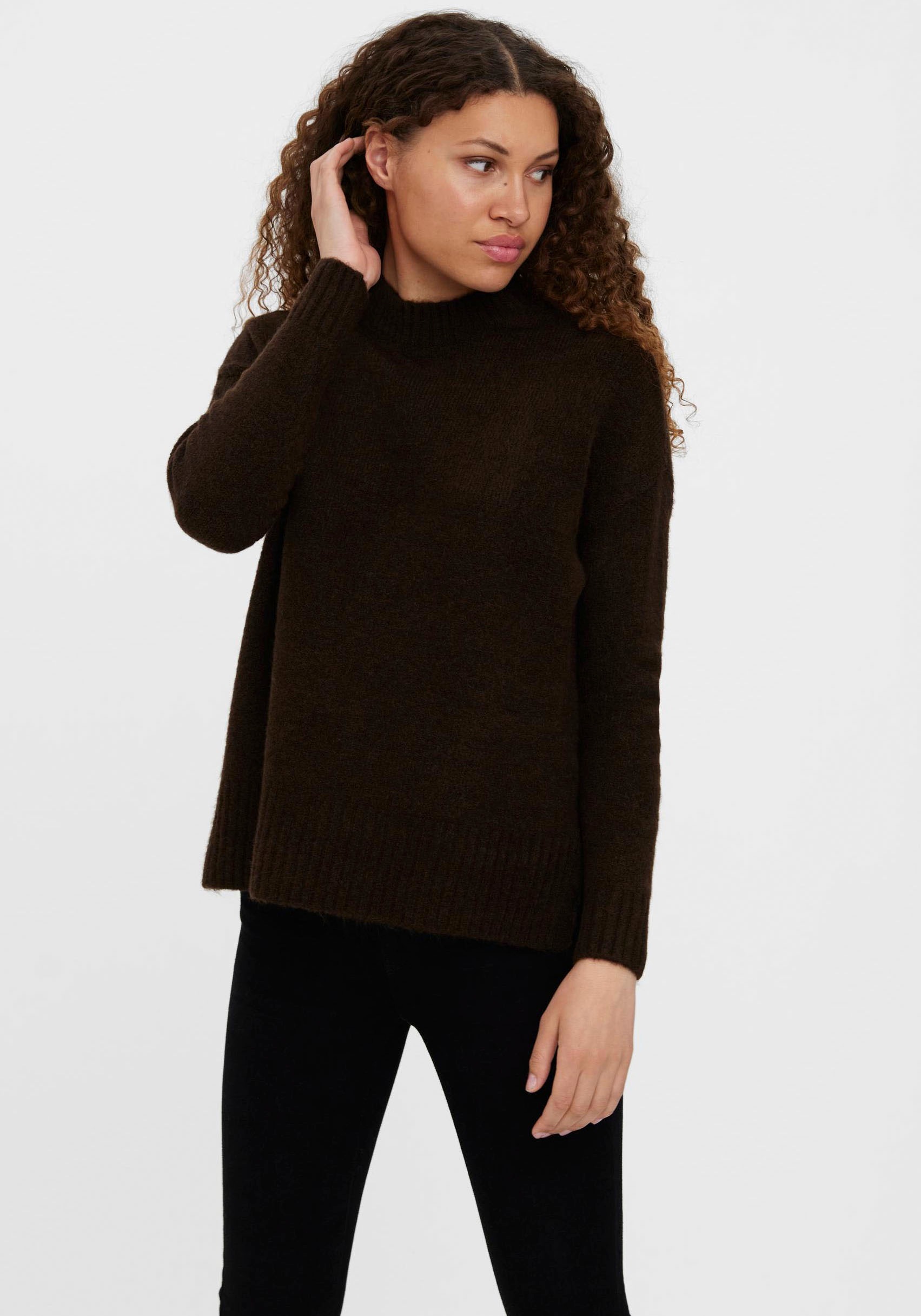 Vero Moda Stehkragenpullover »VMLEFILE OVERSIZE BOXY BLOUSE GA NOOS«