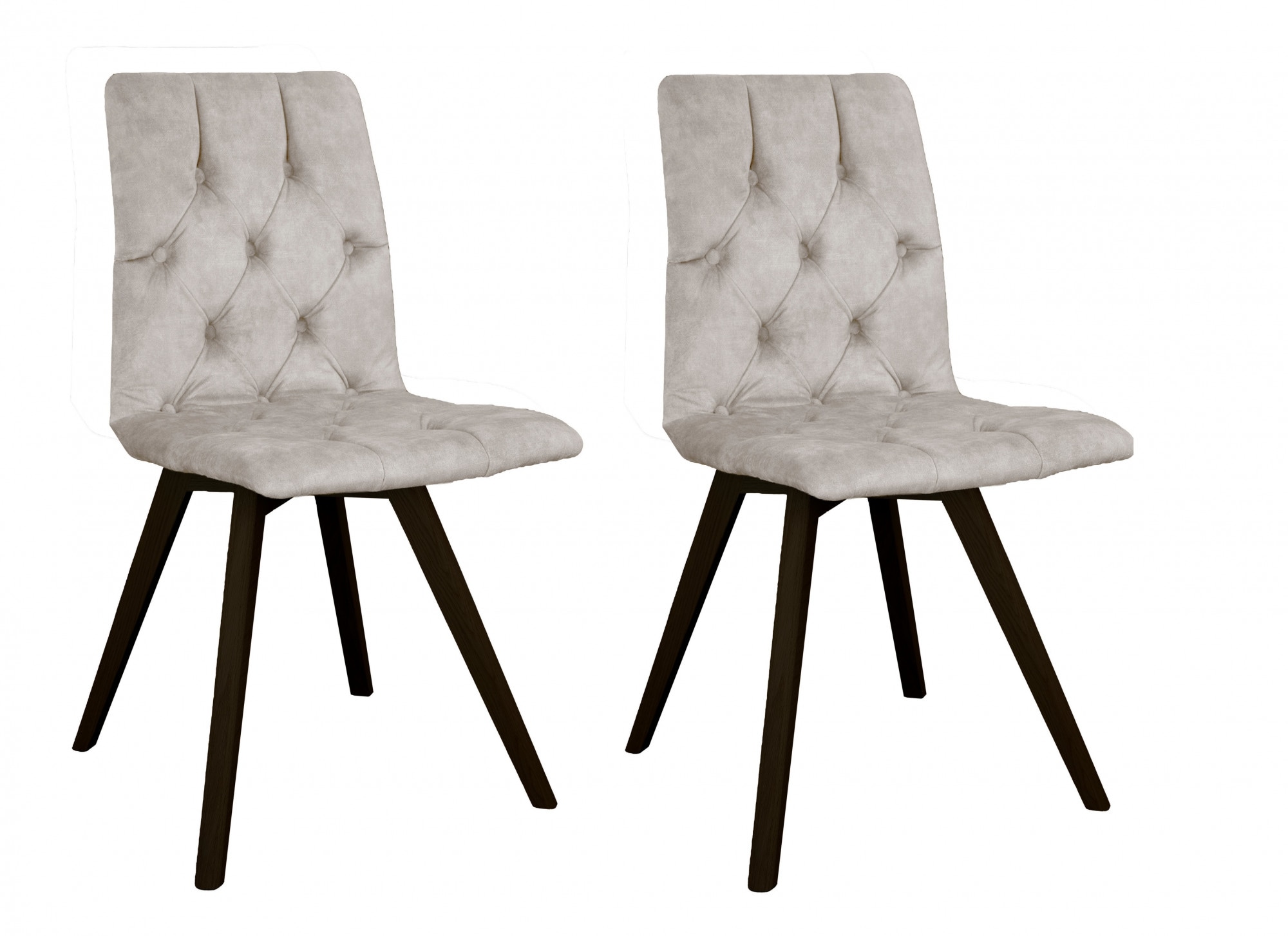 andas Esszimmerstuhl "Rania" (Set) 2 Samtvelours mit Massivholzbeinen günstig online kaufen