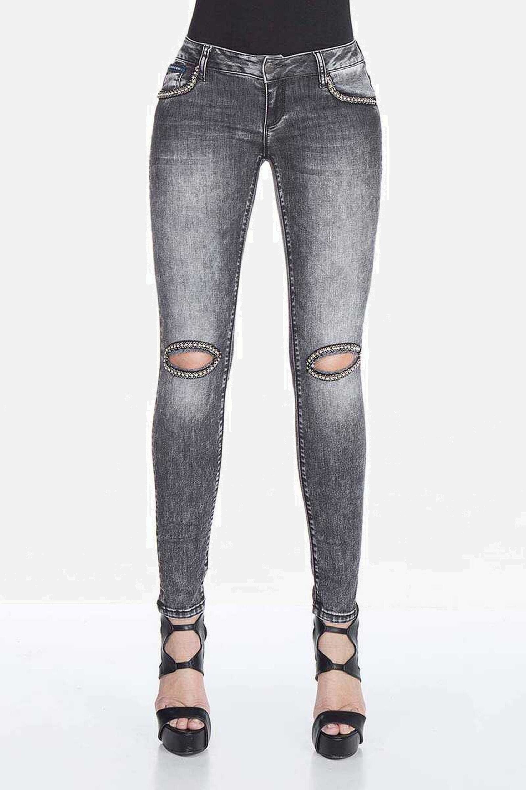 Cipo & Baxx "Jeans" im trendigen Used-Look, WD307