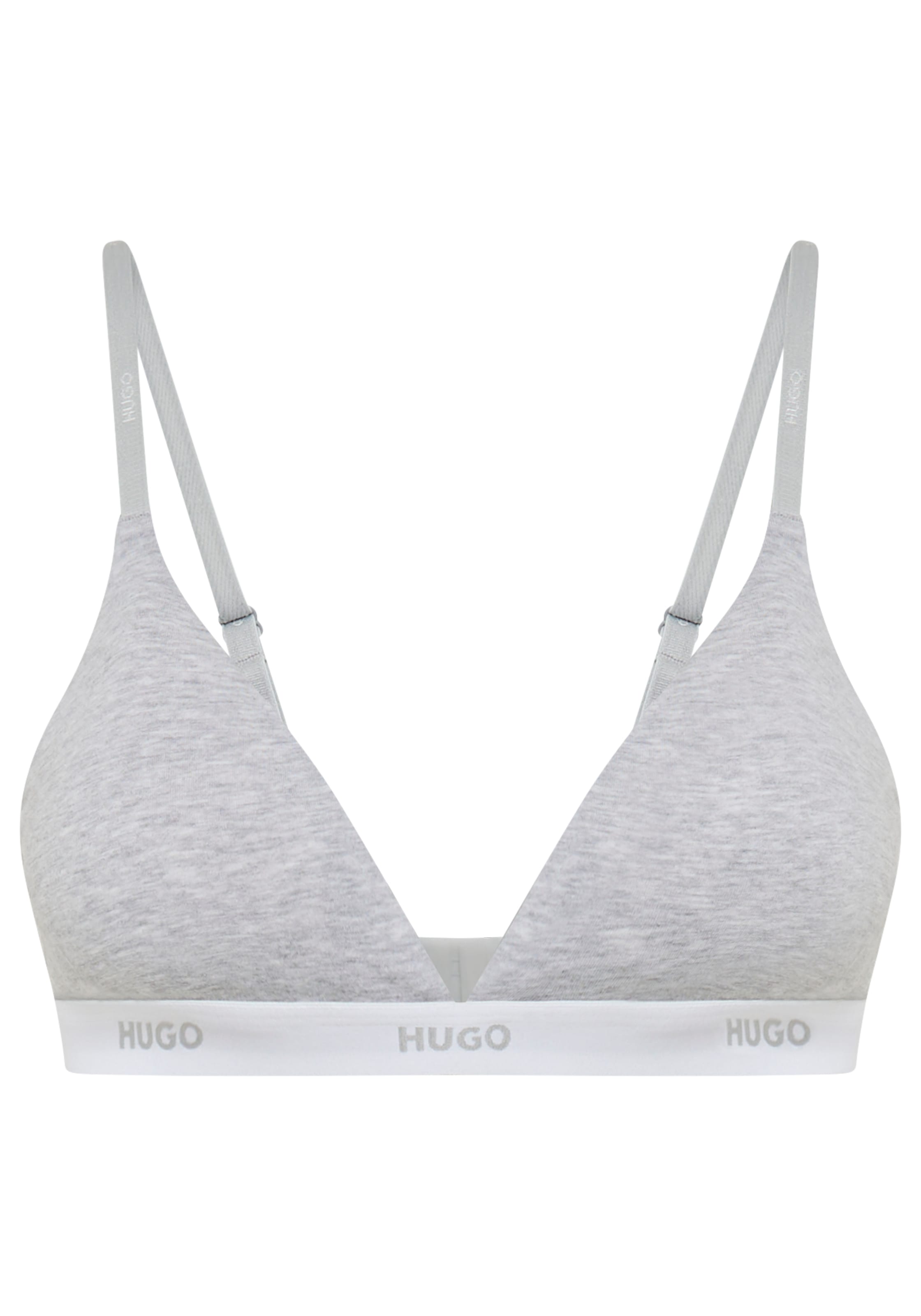 HUGO Underwear Triangel-BH "aus Stretch-Baumwolle mit Logo-Unterbrustband" günstig online kaufen