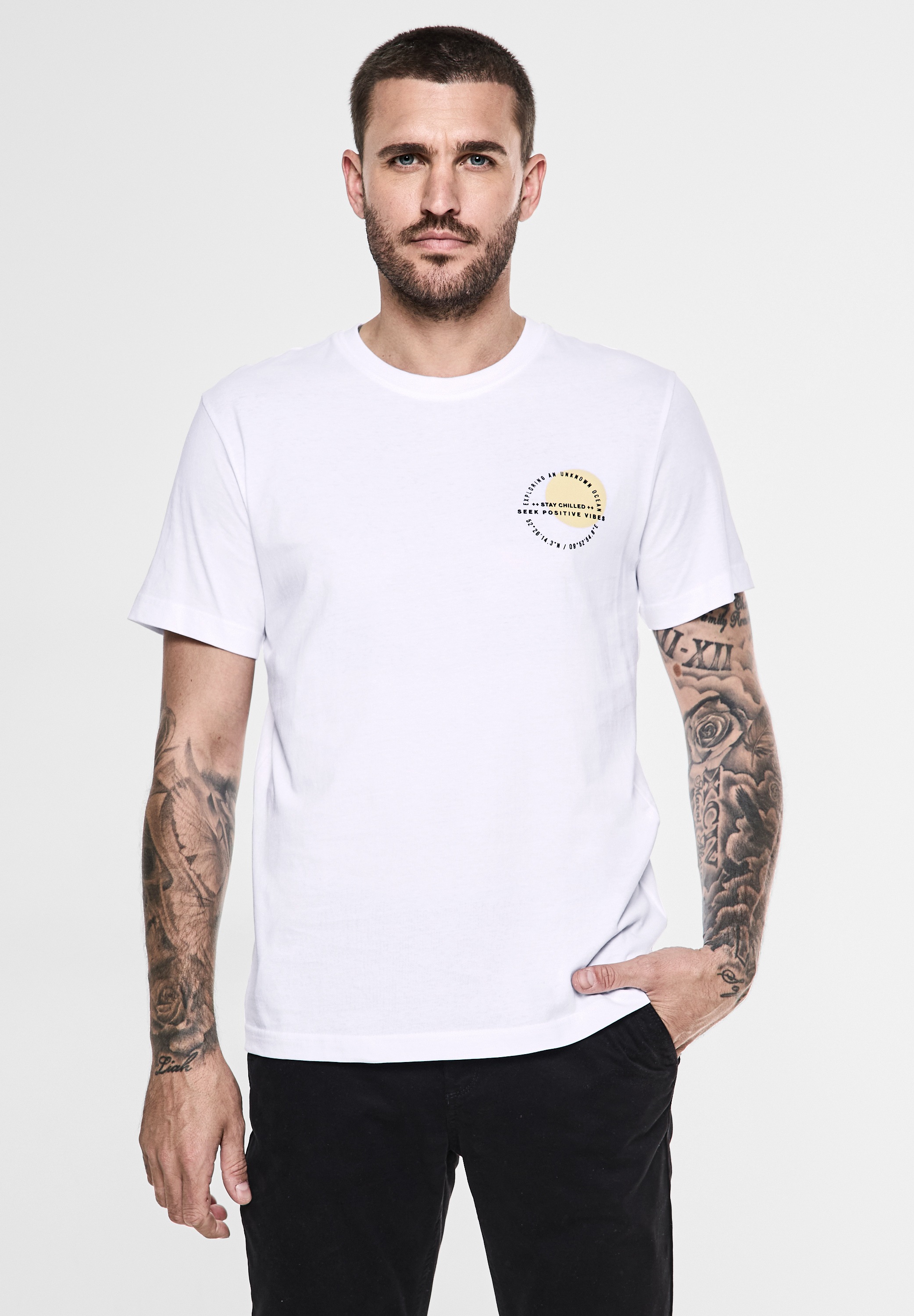 STREET ONE MEN T-Shirt, aus reiner Baumwolle