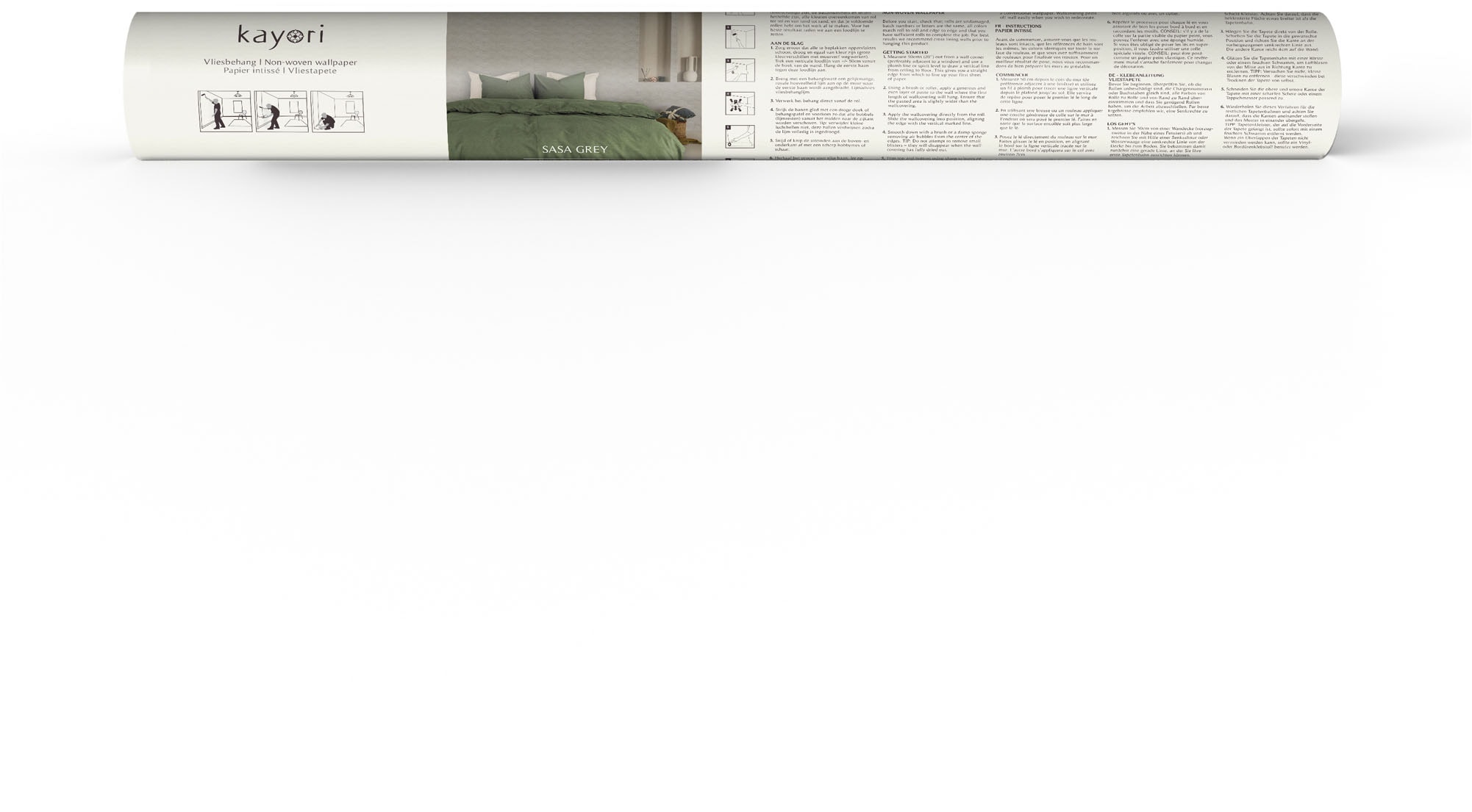 kayori Vliestapete »Sasa« grafisch glatt 10mx52cm (ca. 5m2)