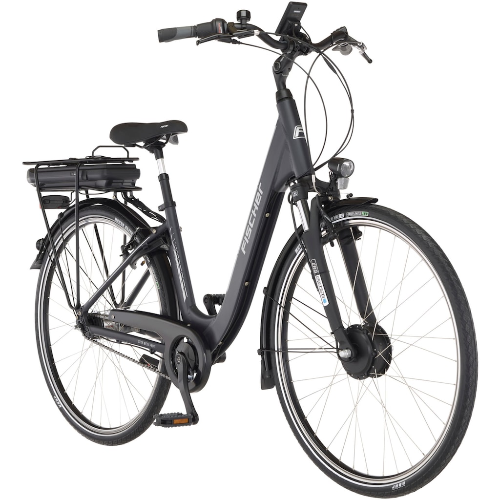 FISCHER Fahrrad E-Bike »CITA ECU 1401 44«, 7 Gang, Shimano, Nexus, Frontmotor 250 W, (mit Rahmenschloss)