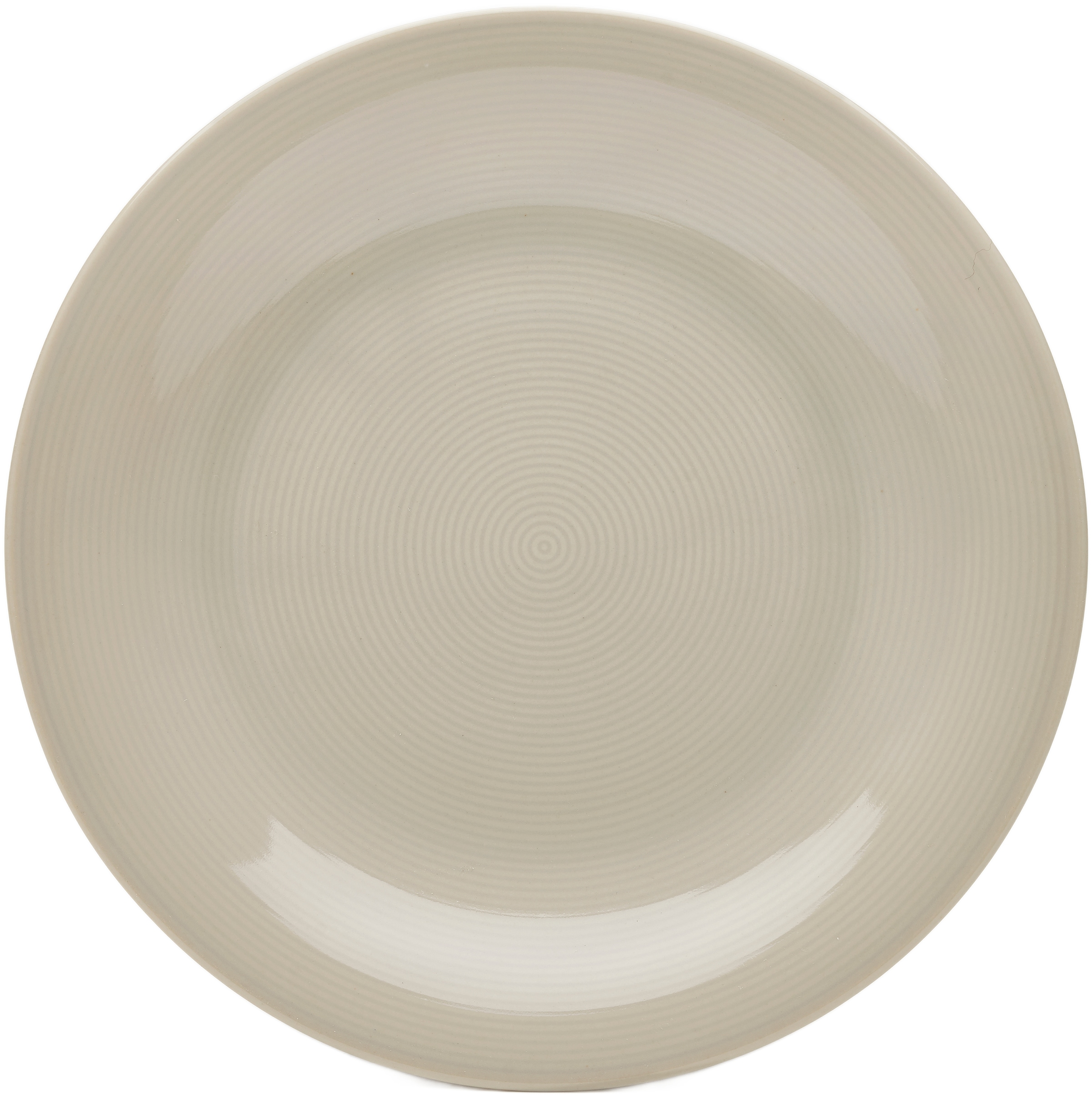 van Well Speiseteller "Teller Set, Jive, flacher Teller 25 cm, 6 Stück" dezentes Spiraldekor, spülmaschinen-und mikrowellengeeignet