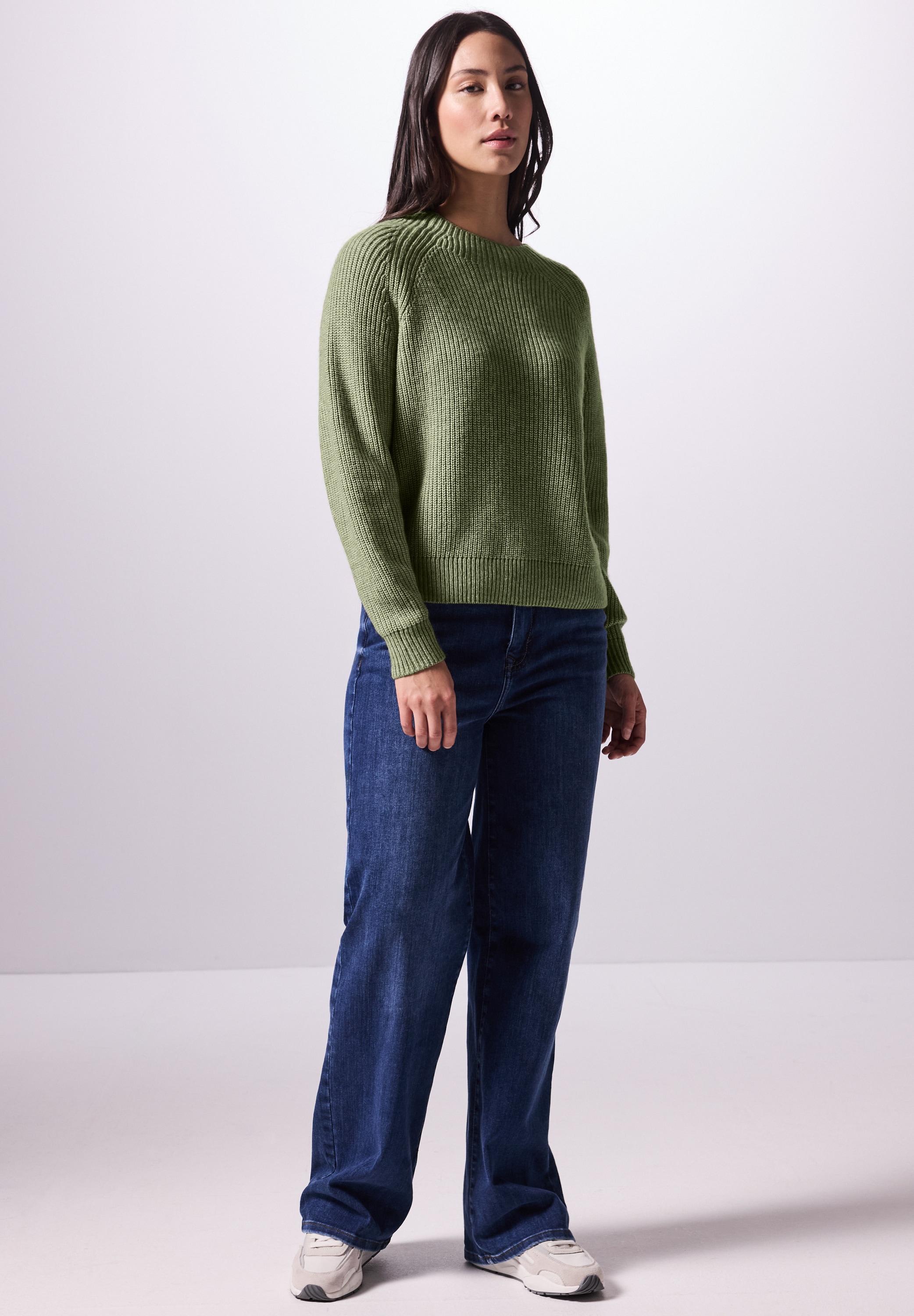 STREET ONE STUDIO Strickpullover, im soften Baumwoll-Mix