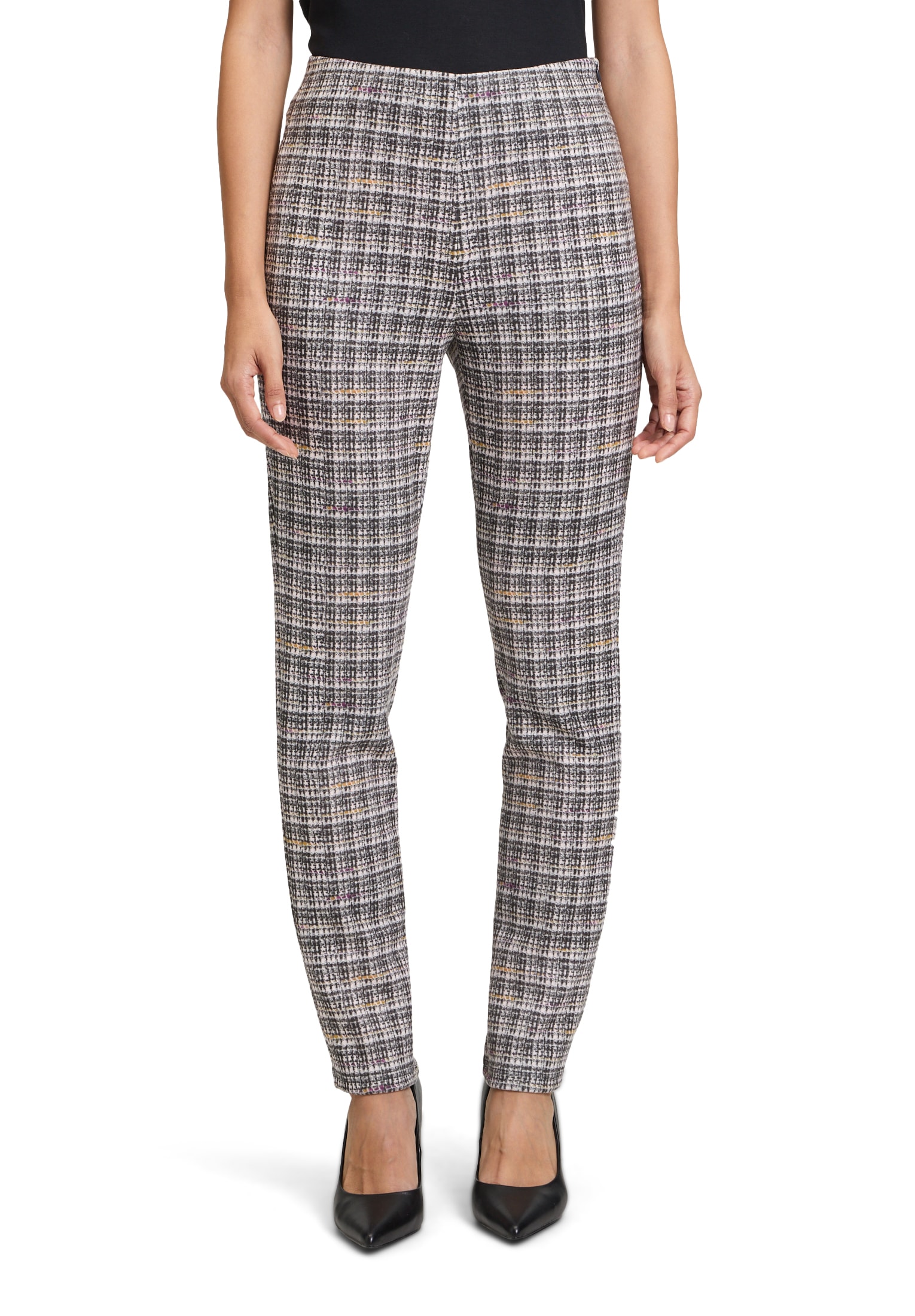 Bundfaltenhose »Betty Barclay Karo-Hose Slim Fit«, Material