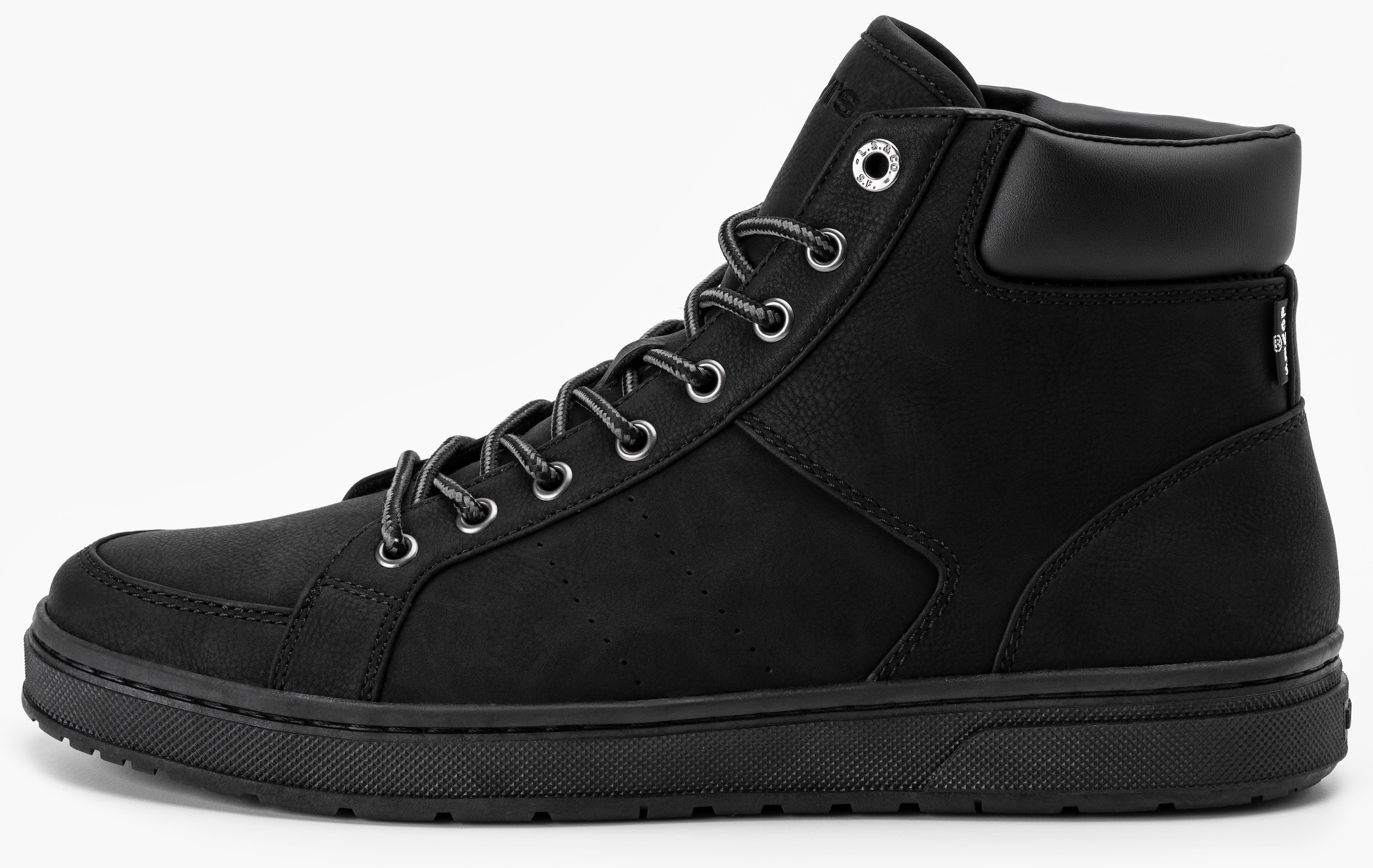 Levi's® Sneaker »PIPER MID«, Schnürboots, Freizeitschuh, Schnürer mit Logoprägung