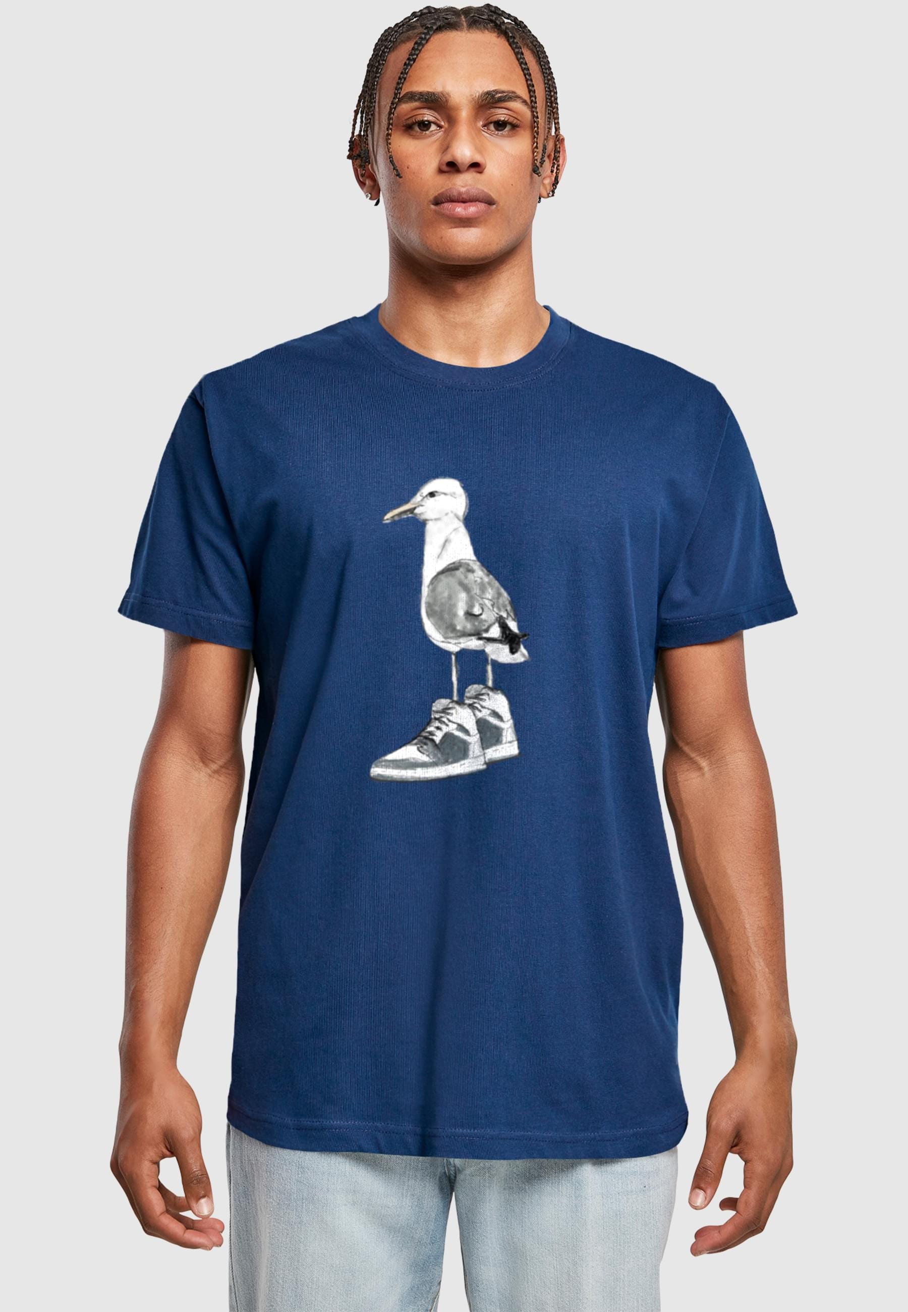 MisterTee T-Shirt »MisterTee Herren Seagull Sneakers Tee«, (1 tlg.)
