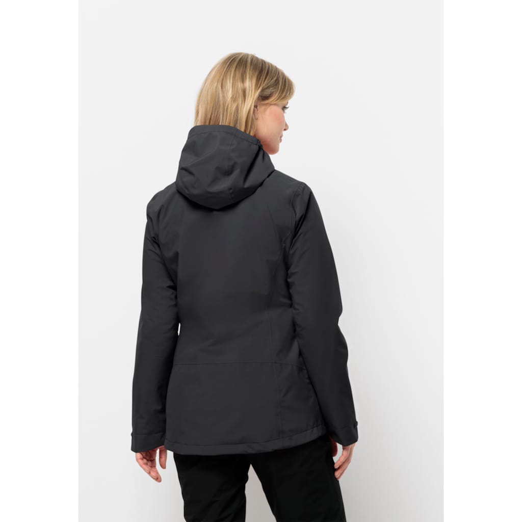 Jack Wolfskin 3-in-1-Funktionsjacke »MOONRISE 3IN1 JKT W«, (2 teilig), mit Kapuze