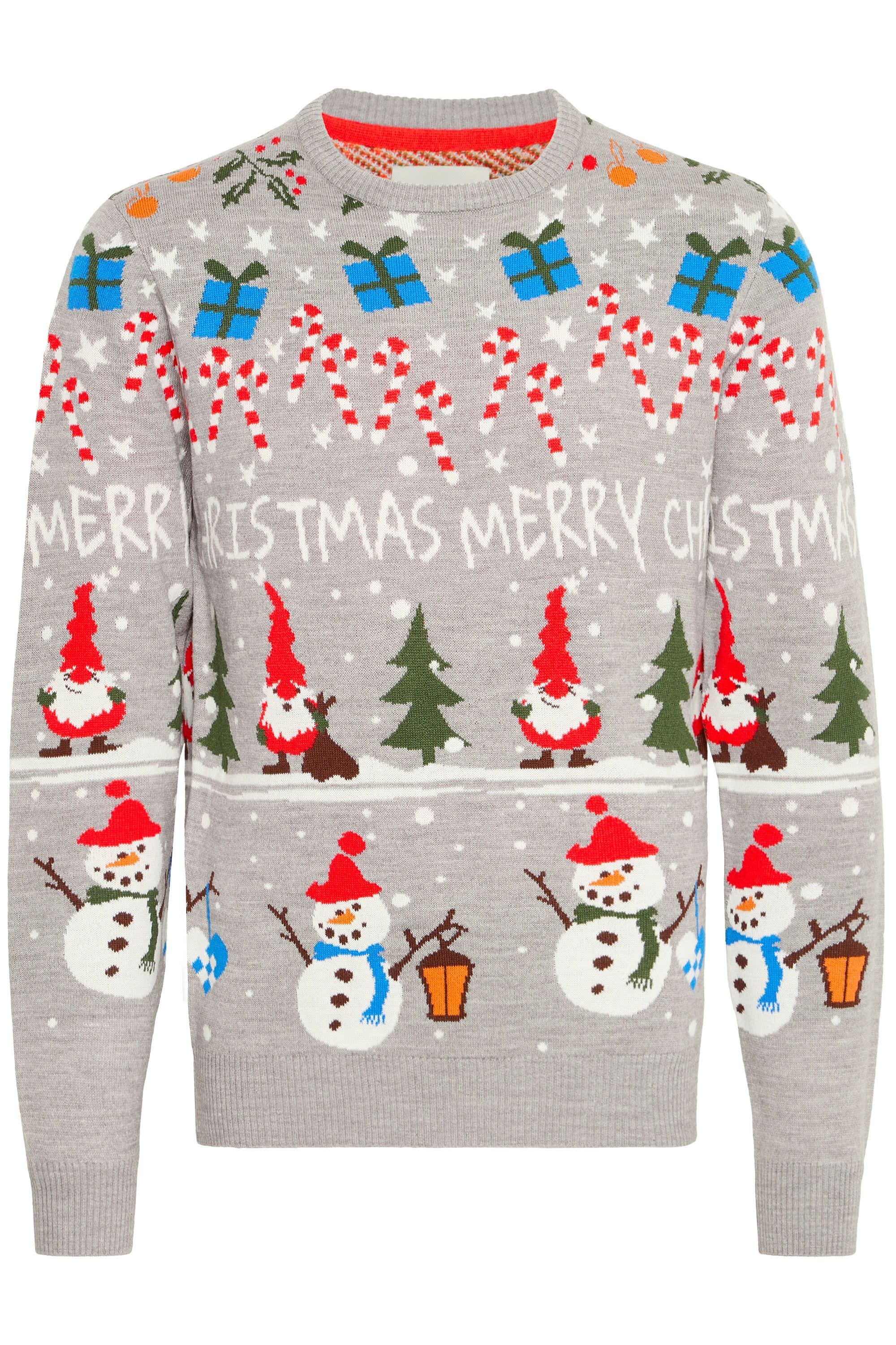 Blend Strickpullover »BHChristian« Weihnachtlicher Grobstrickpullover