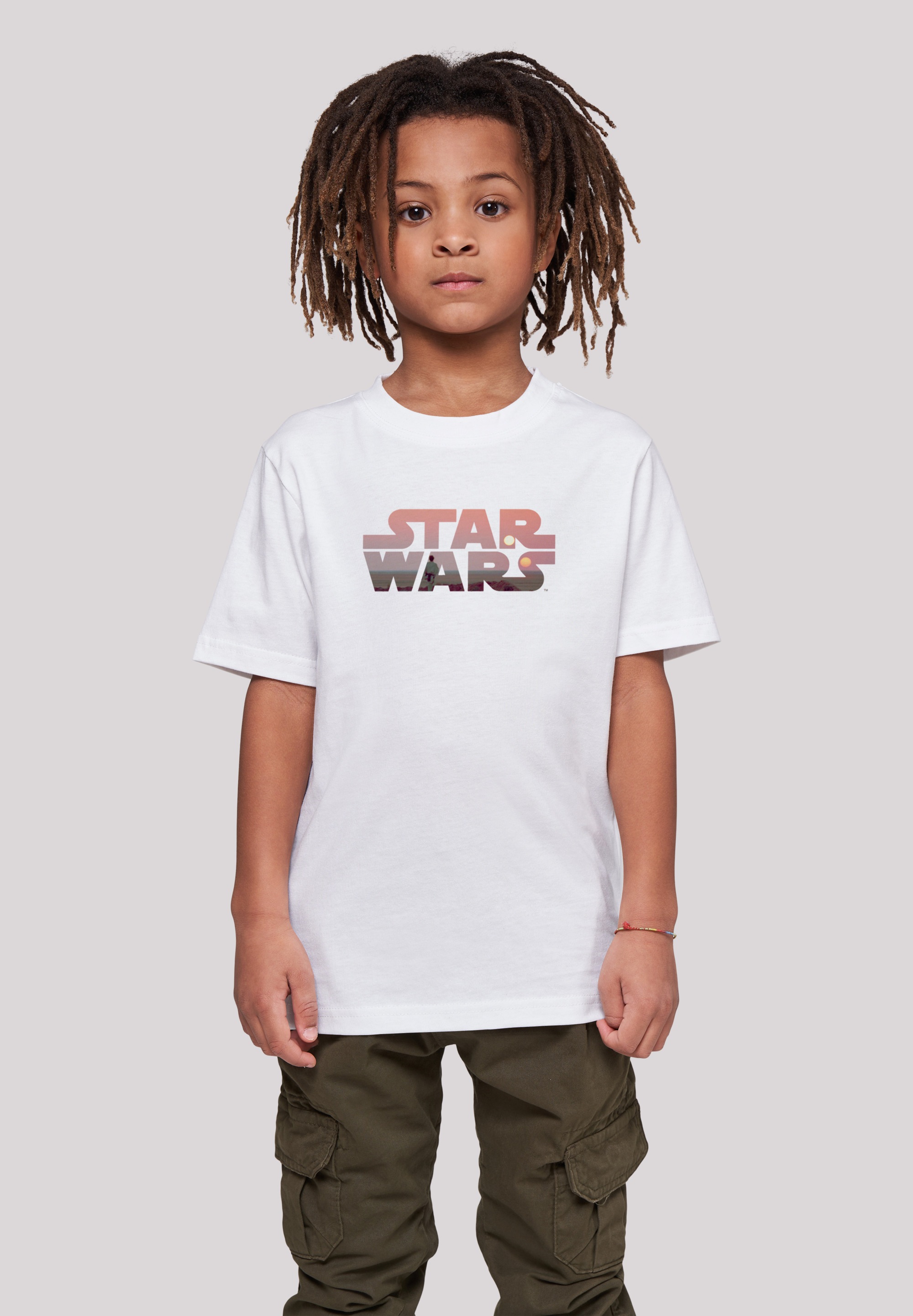 F4NT4STIC Kurzarmshirt »F4NT4STIC Kinder Star Wars Tatooine Logo with Kids Basic Tee«, (1 tlg.)