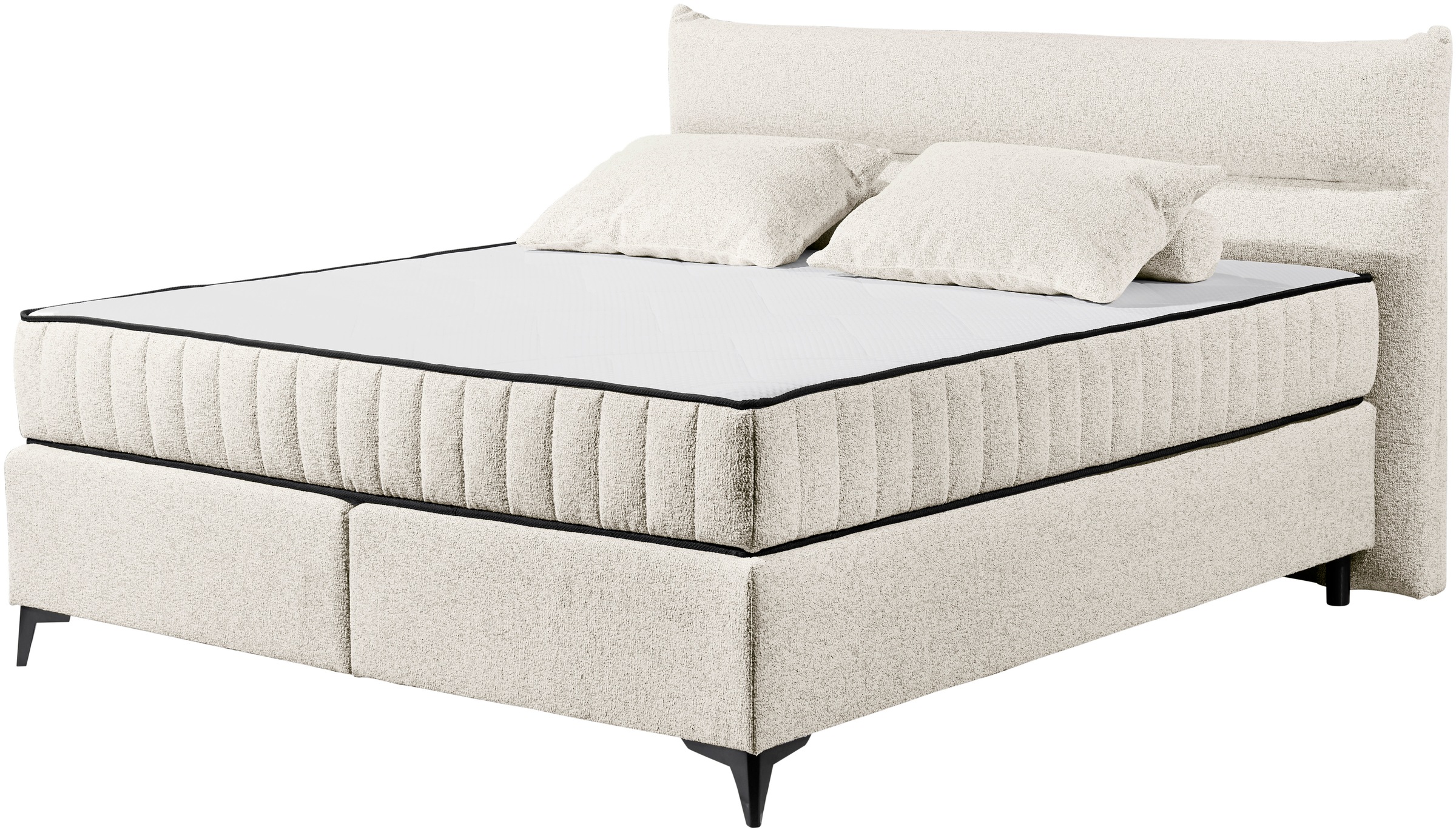 ED EXCITING DESIGN Boxspringbett "Vlieland", Premium 9-Zonen-Tonnentaschenf günstig online kaufen