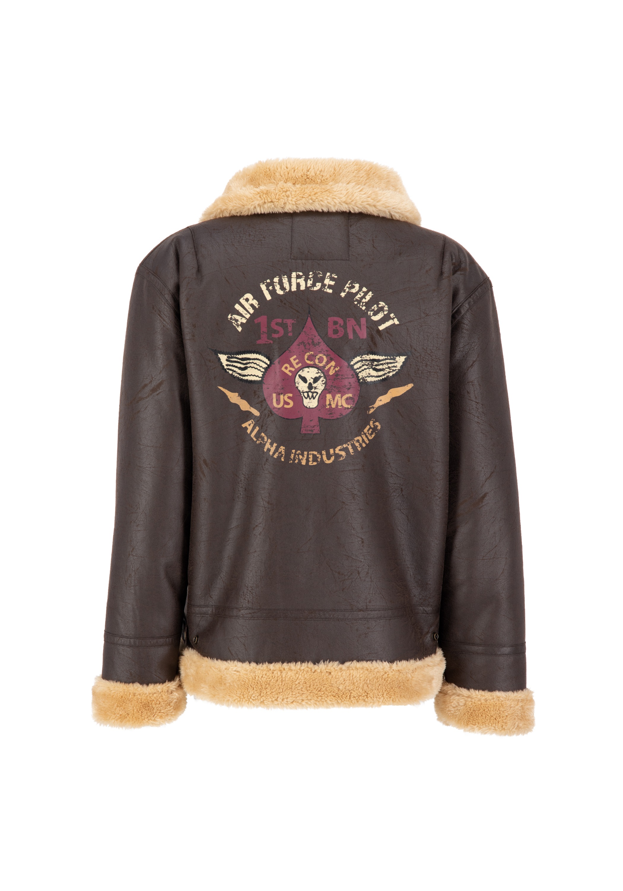 Alpha Industries Lederjacke "B-3 FL Custom" günstig online kaufen