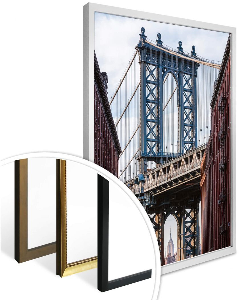 Wall-Art Poster »Brooklyn Bridge«, Brücken, Wandposter (1 Poster, Bild, | BAUR bestellen Wandbild, St.)