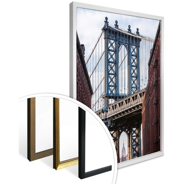 Wall-Art Poster »Brooklyn Bridge«, Brücken, (1 St.), Poster, Wandbild, Bild,  Wandposter bestellen | BAUR