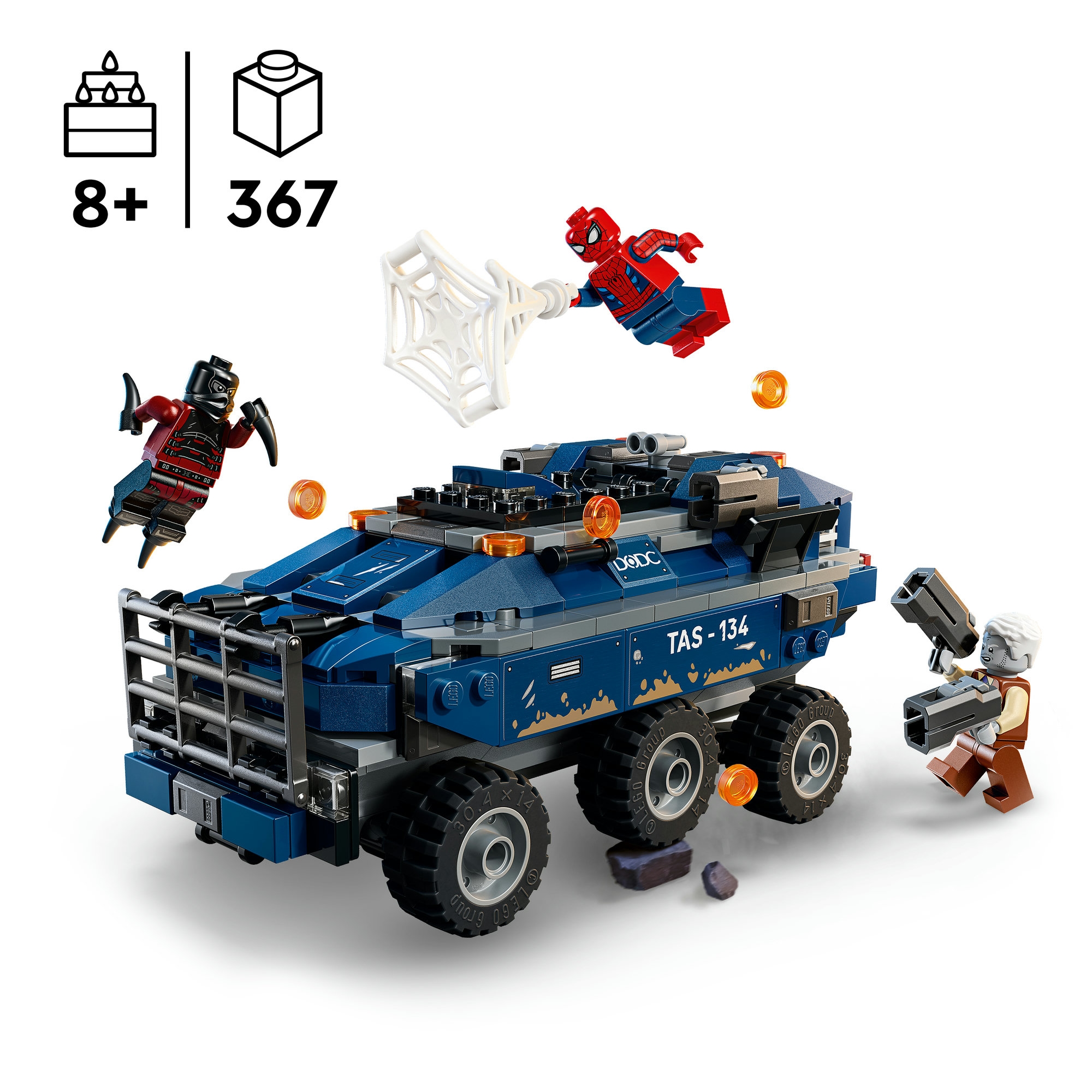 LEGO® Konstruktionsspielsteine »Spider-Man Jagt den Gefängnistransporter (76349), LEGO Super Heroes« Made in Europe