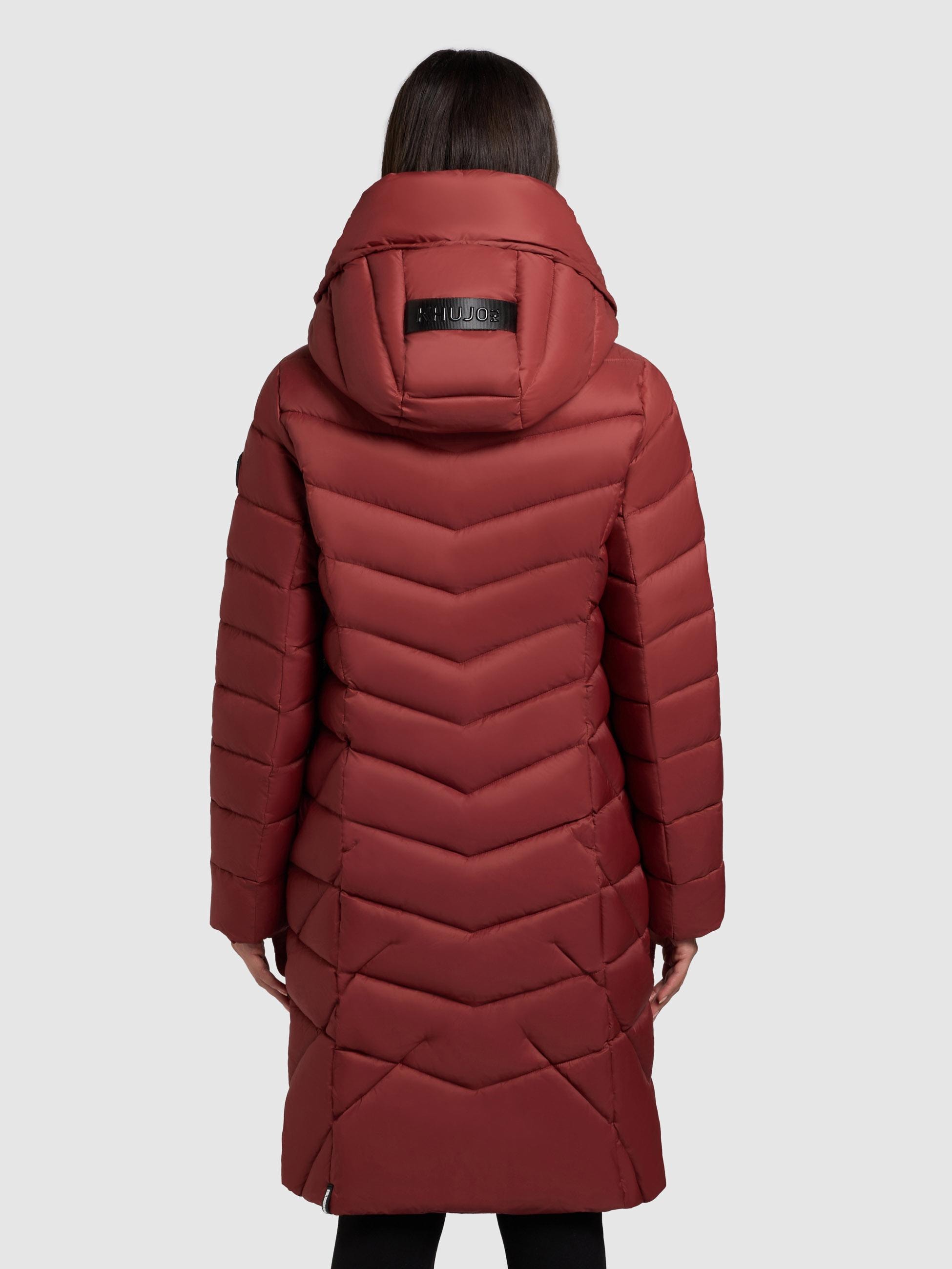 khujo Steppmantel »Odana3-YM« Gesteppter langer Wintermantel mit Kapuze