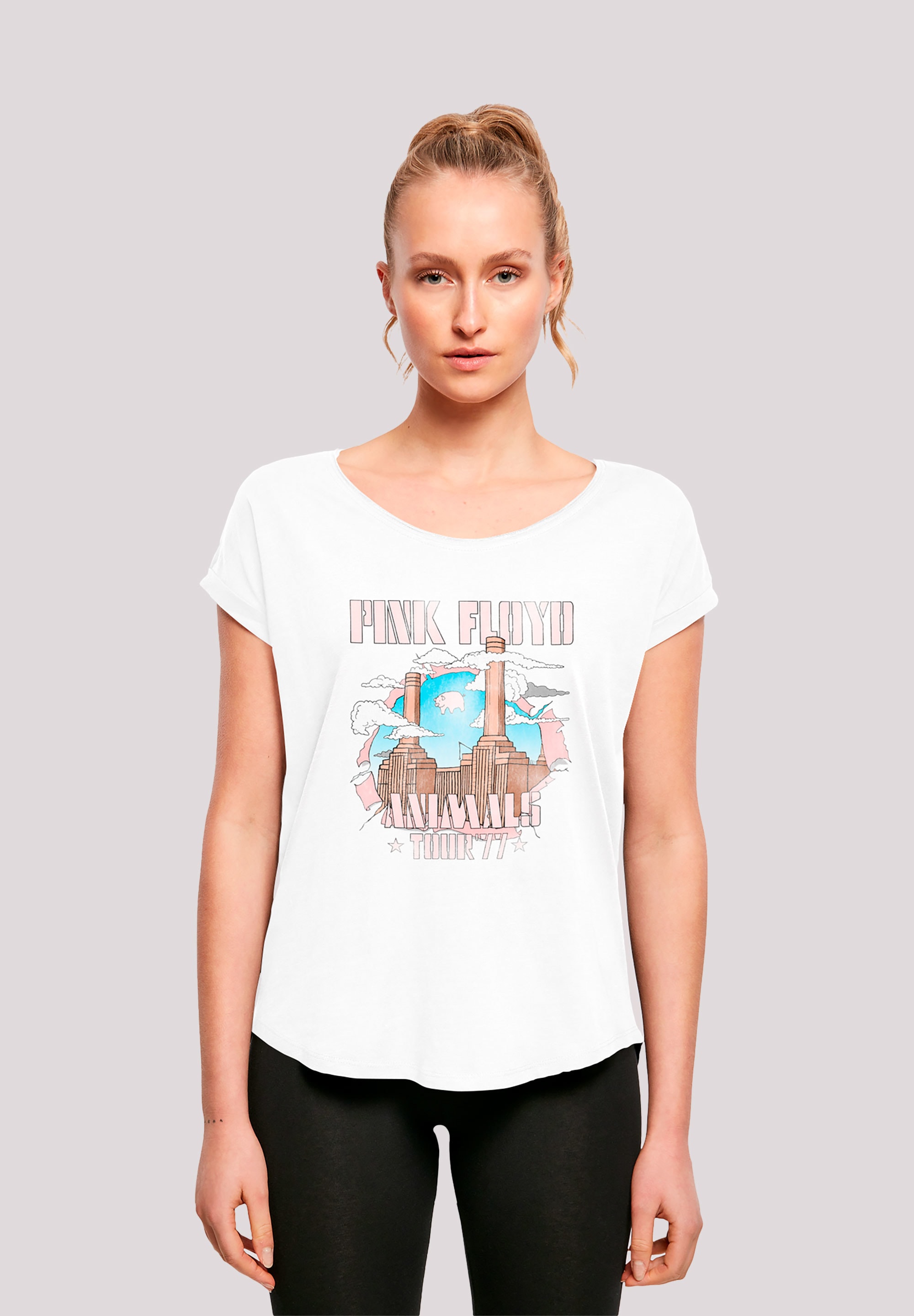 F4NT4STIC T-Shirt "Pink Floyd Animal Factory Ladies Long T-Shirt", Print günstig online kaufen