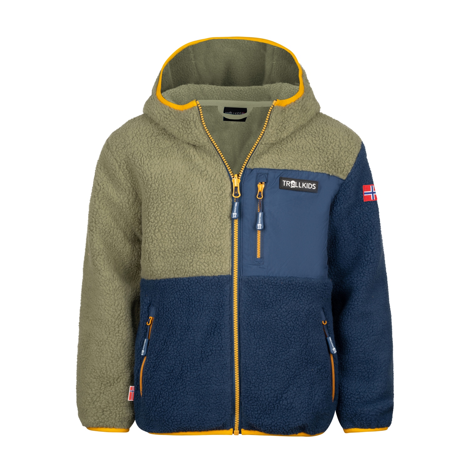 TROLLKIDS Fleecejacke "Kids Aurlandsfjord Jacket", mit Kapuze