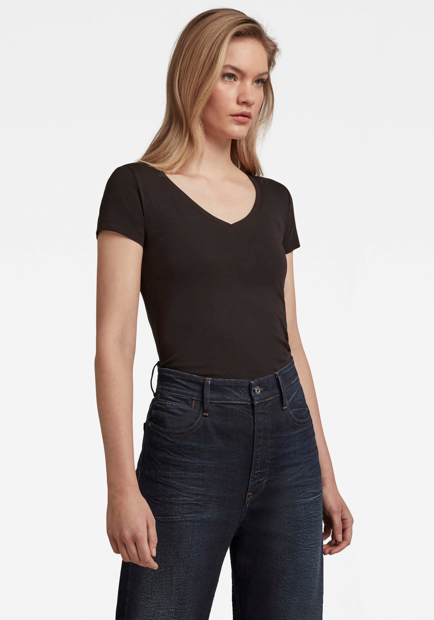 G-STAR "Base v t wmn cap sl" mit kleinem Logodruck vorne günstig online kaufen