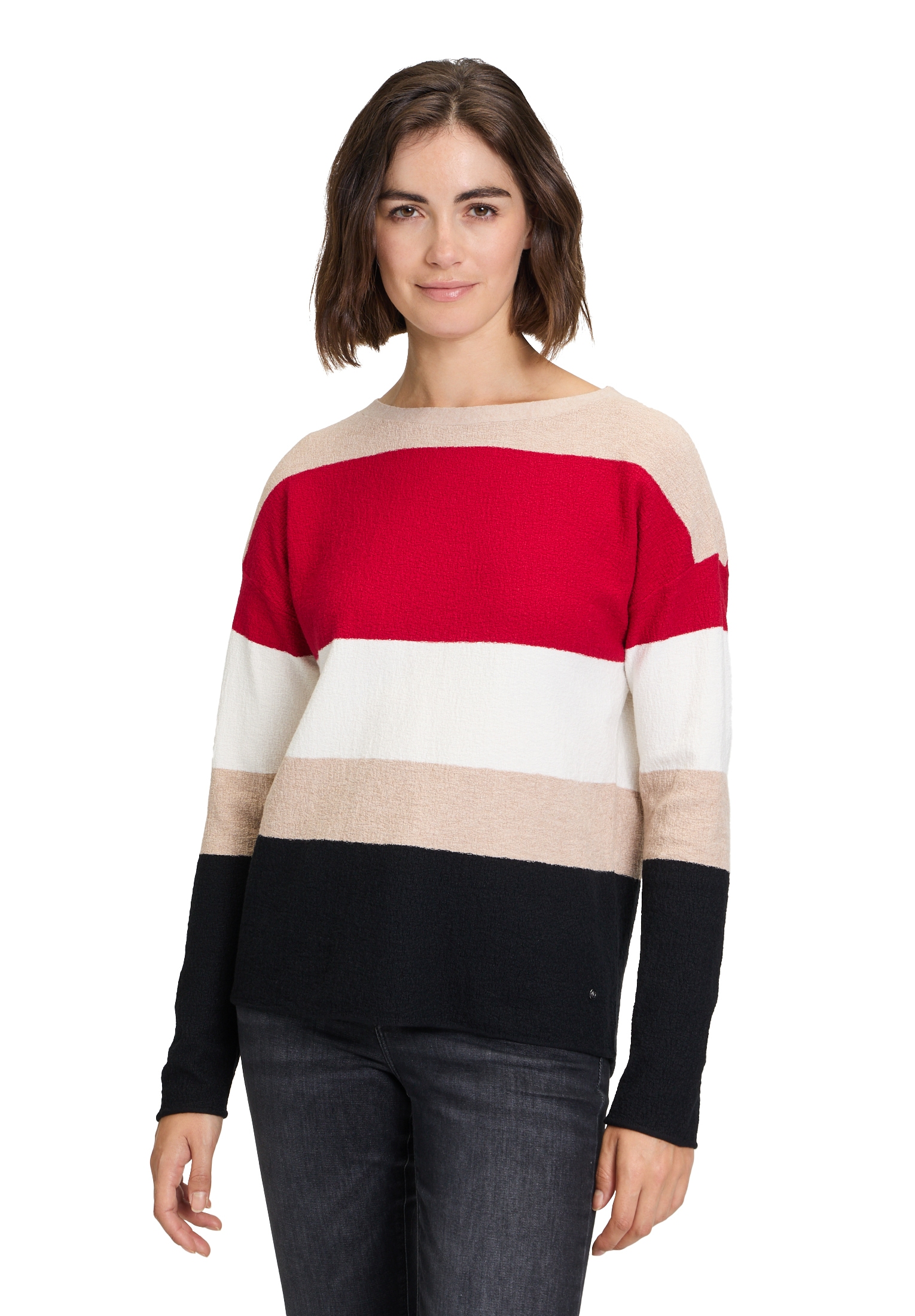 Betty&Co Strickpullover "Betty & Co Strickpullover mit Streifen", Struktur günstig online kaufen