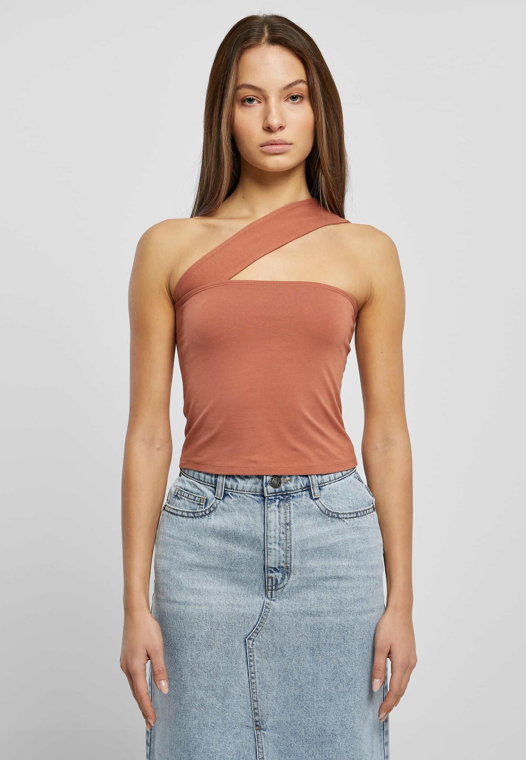 URBAN CLASSICS Muskelshirt »Urban Classics Damen Ladies One Strap Top«, (1 tlg.)