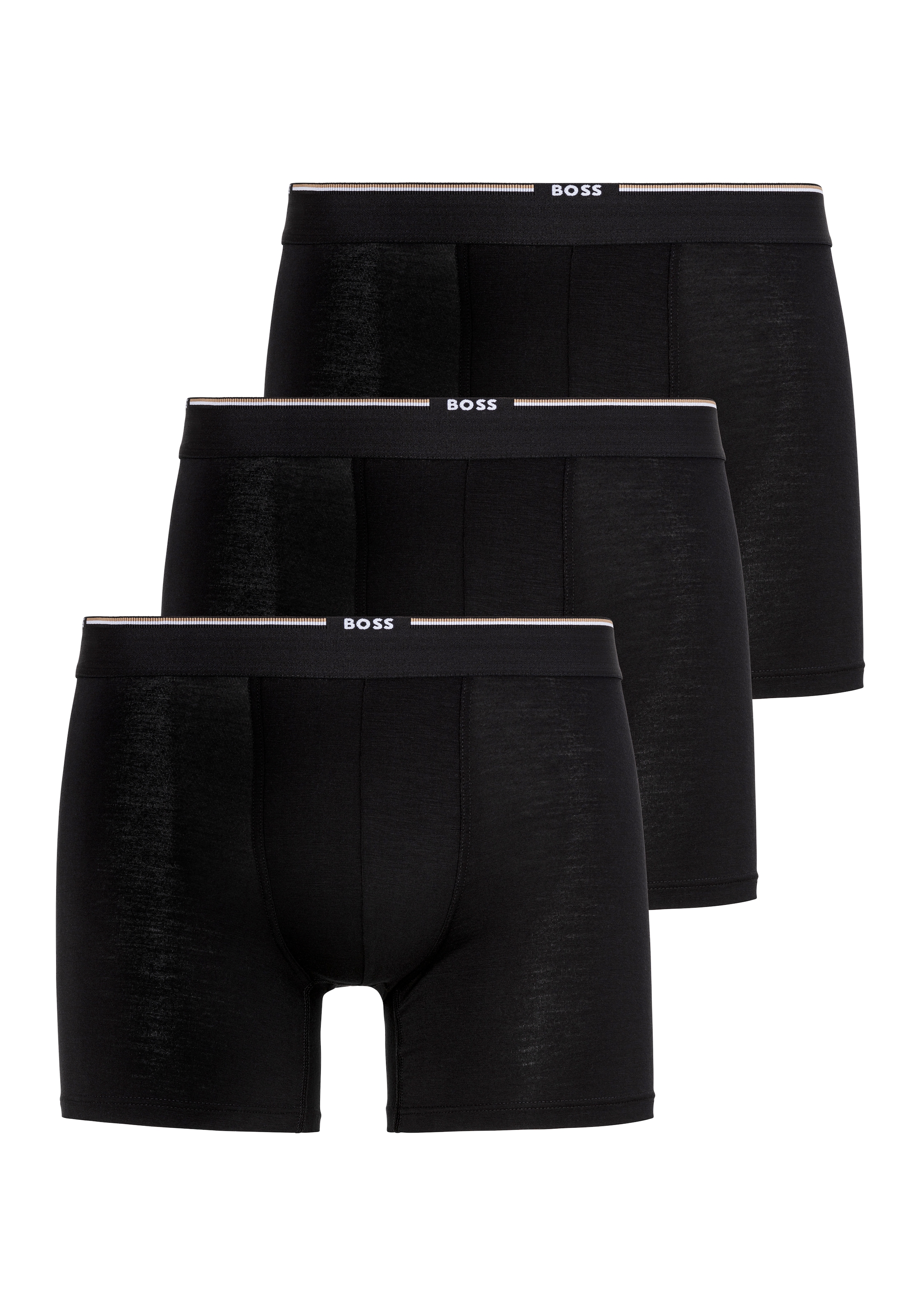 BOSS Boxer "Boxer Brief 3P Bamboo", (Packung, 3 St.), mit Logoschriftzug au günstig online kaufen