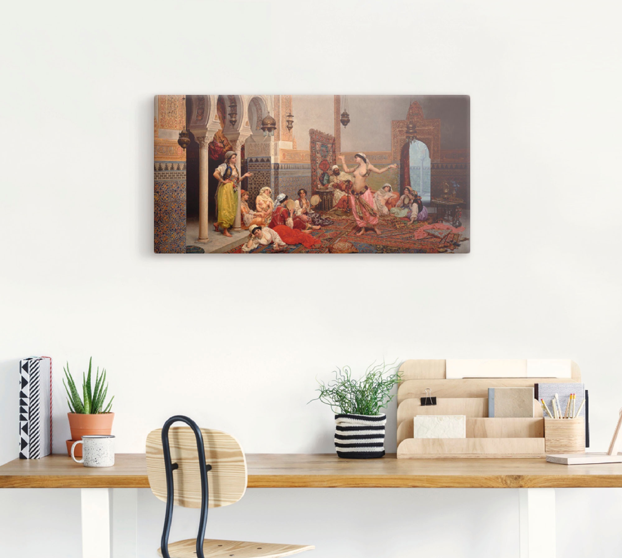 Artland Wandbild "Tanz im Harem." Gruppen & Familien 1 Stk. tlg. auf Holzra günstig online kaufen