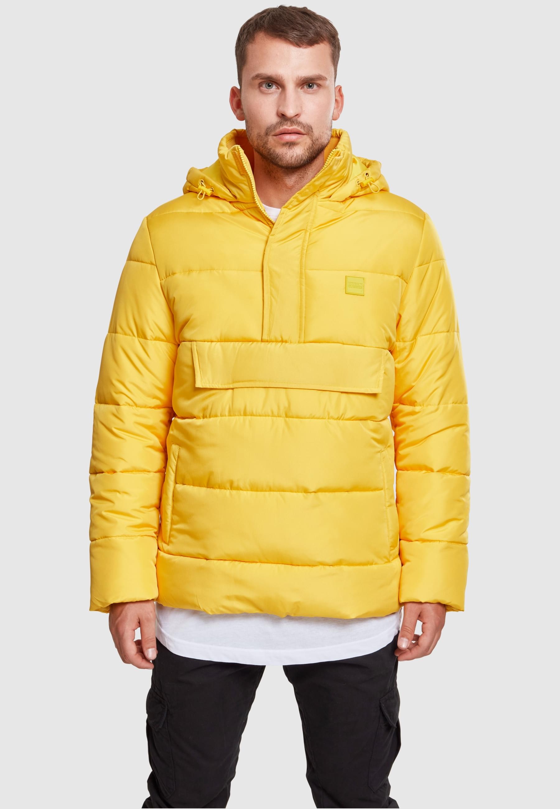 URBAN CLASSICS Winterjacke »Urban Classics Herren Pull Over Puffer Jacket«, (1 St.), mit Kapuze