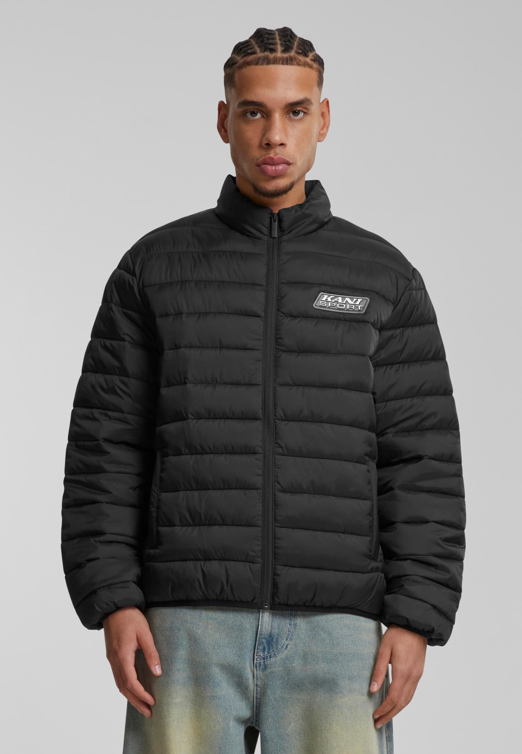 Karl Kani Winterjacke »Karl Kani Karl Kani Sport Patch Light Puffer Jacket«, (1 St.), ohne Kapuze