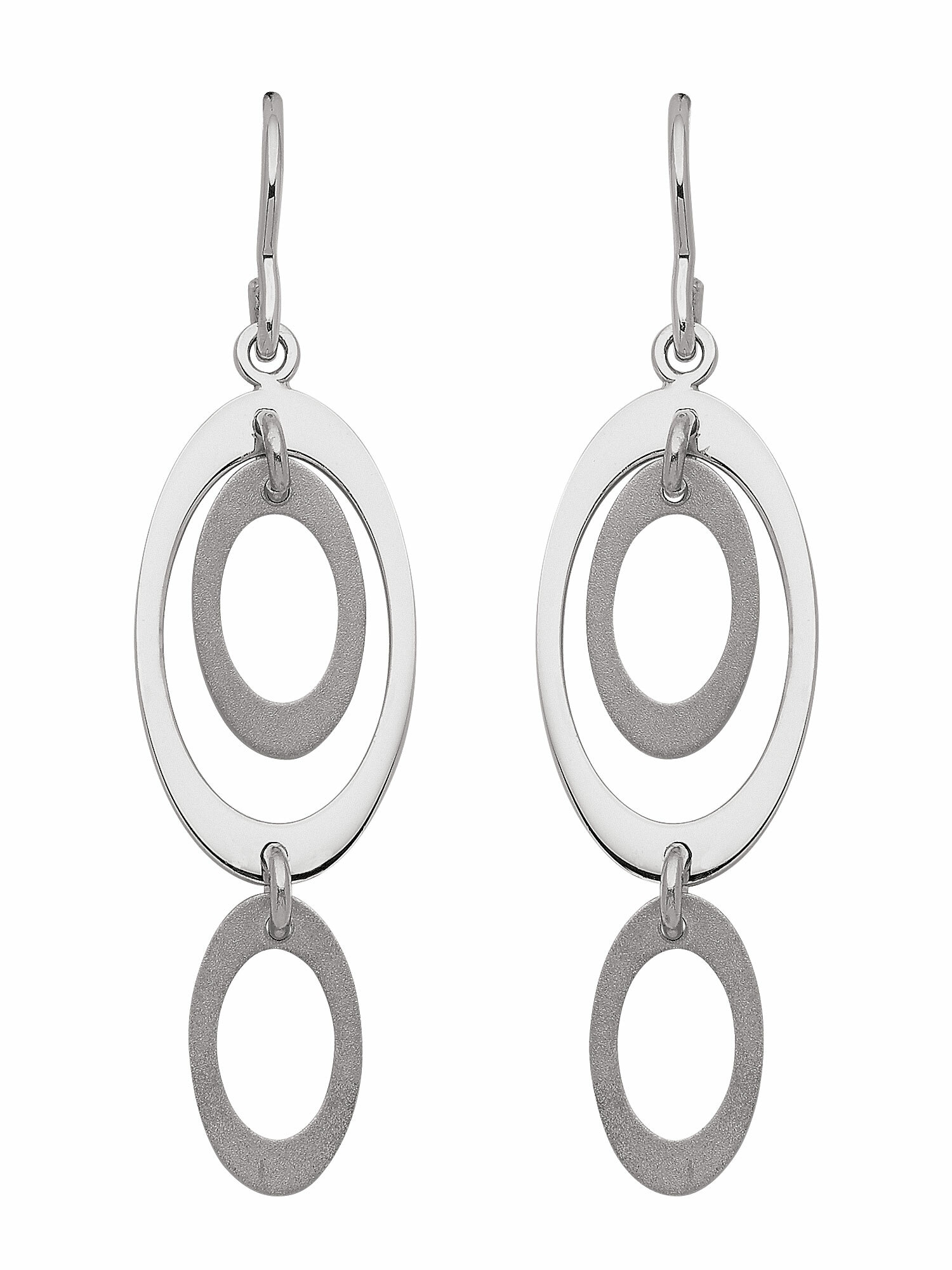 Adelia´s Paar Ohrhänger »1 Paar 925 Silber Ohrringe / Ohrhänger« 925 Sterling Silber Silberschmuck für Damen