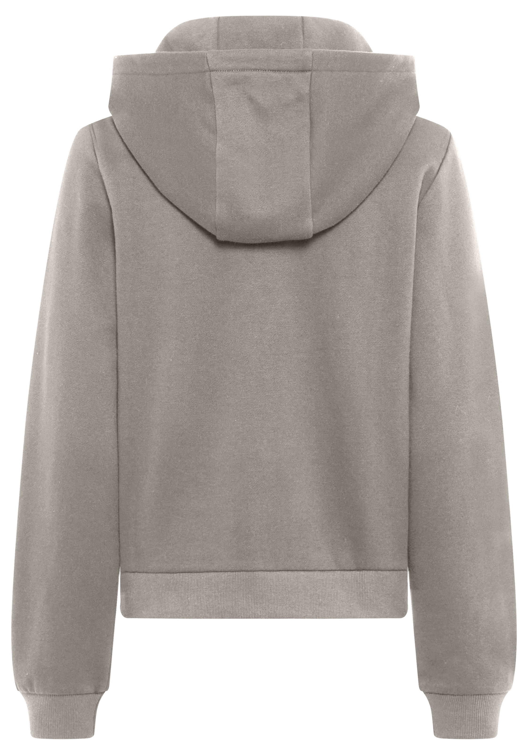 DELMAO Kapuzensweatjacke, mit Reißverschluss, Kapuze & Kängurutasche